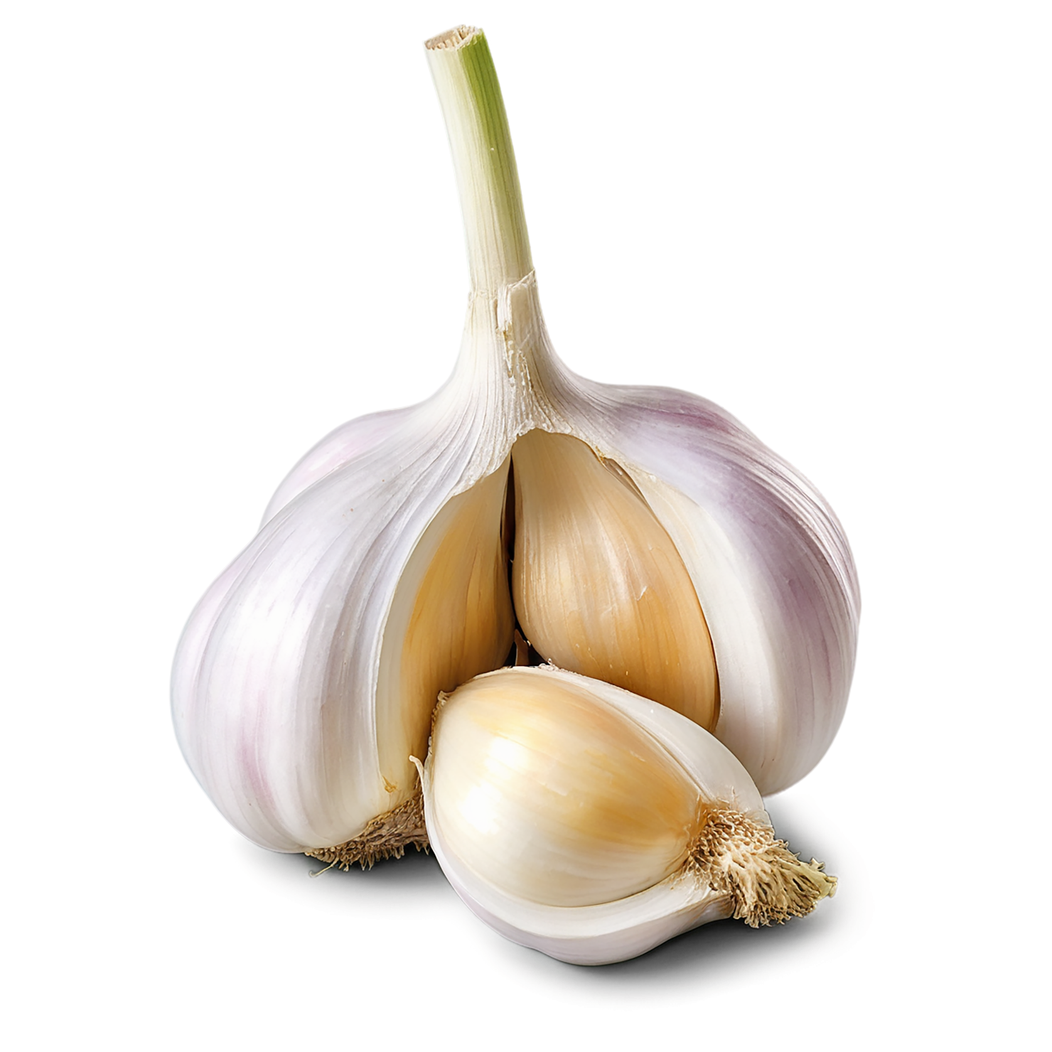 Garlic vegetables isolated on transparent background #11400