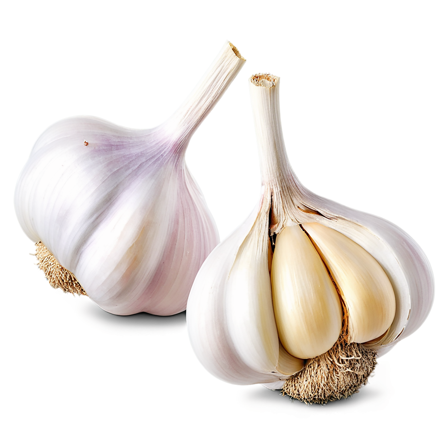 Garlic vegetables isolated on transparent background #11403