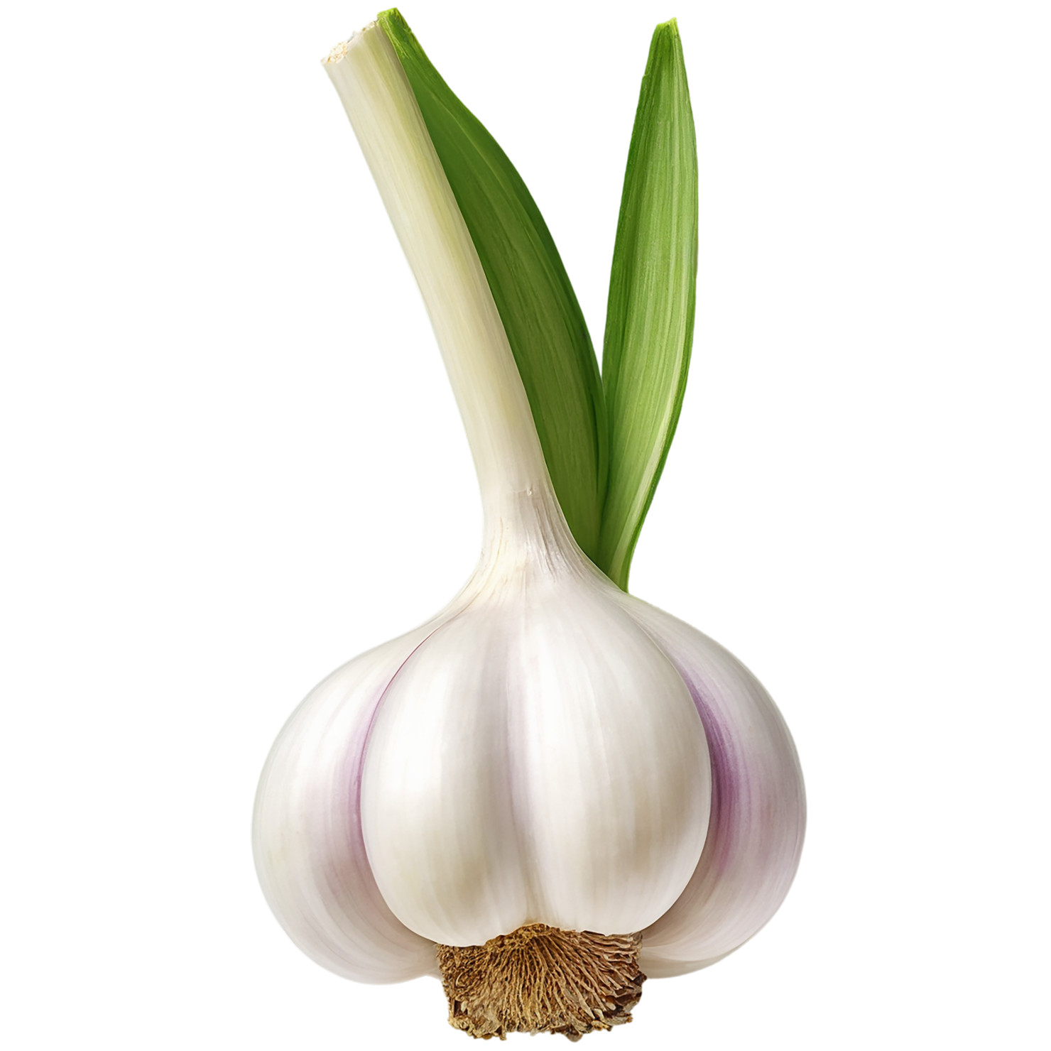 Garlic vegetables isolated on transparent background #11408