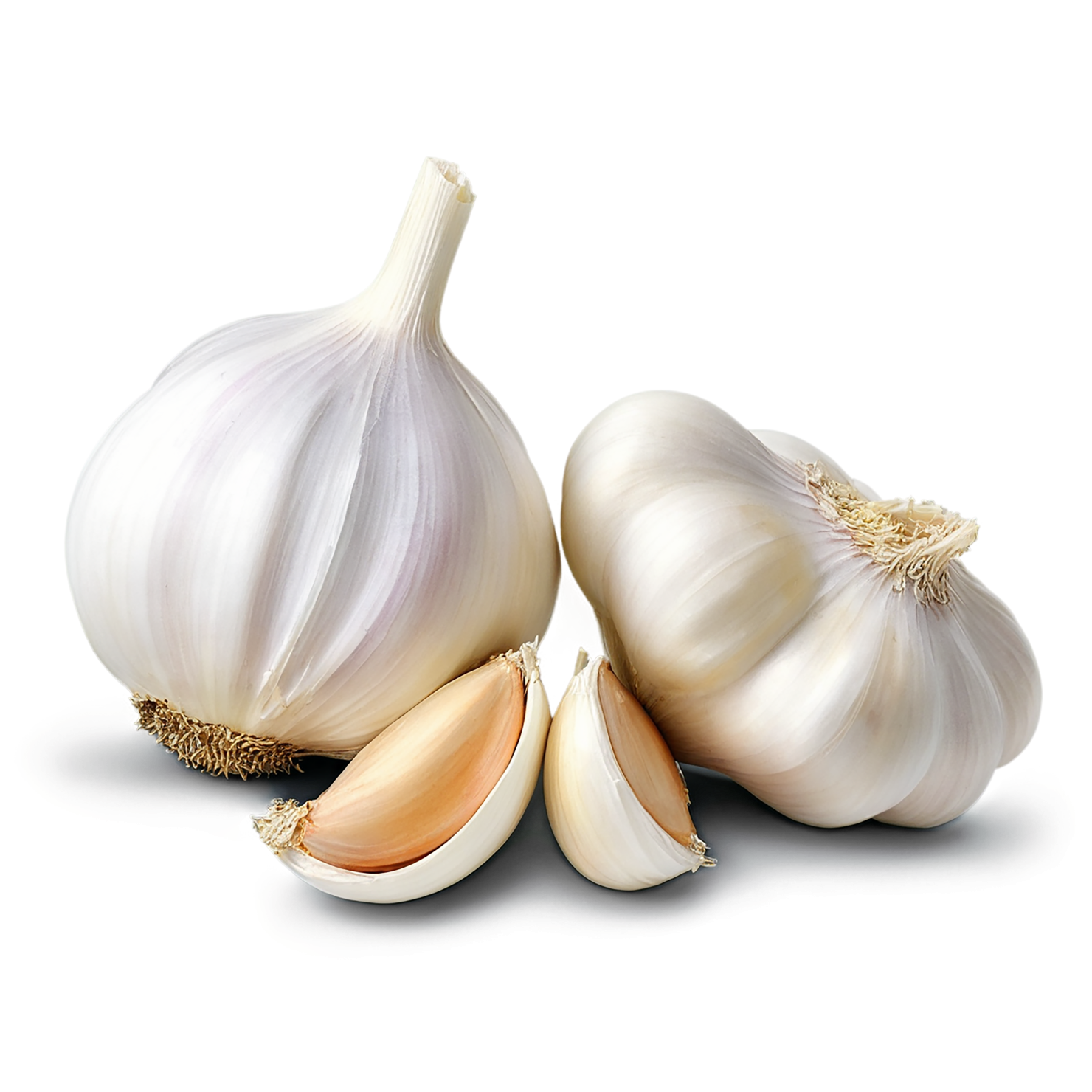 Garlic vegetables isolated on transparent background #11411