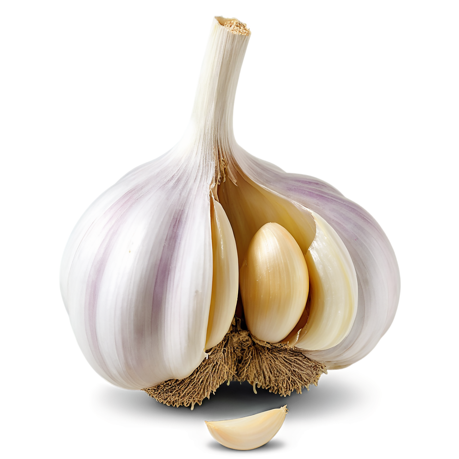 Garlic vegetables isolated on transparent background #11414