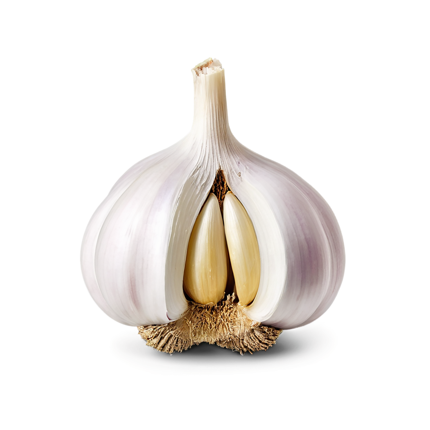 Garlic vegetables isolated on transparent background #11415