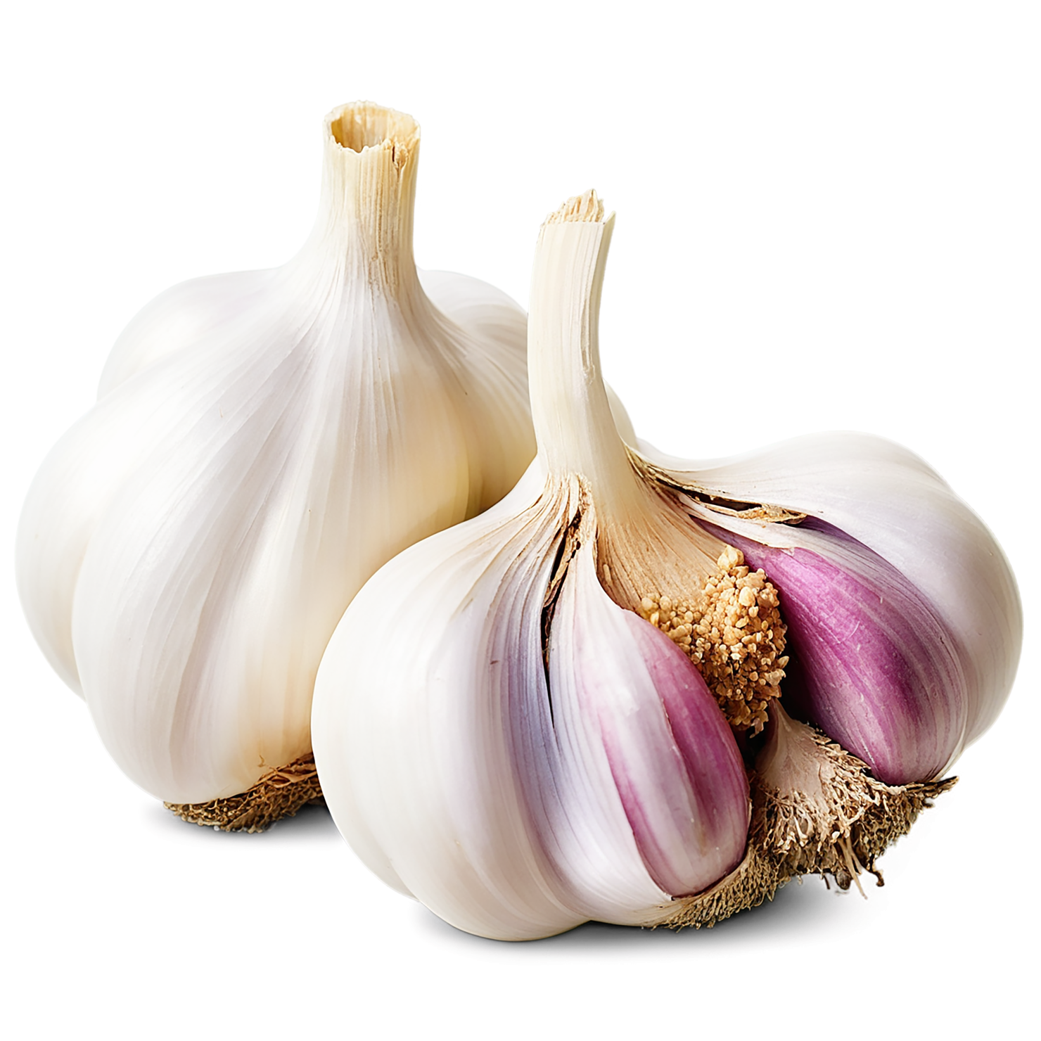 Garlic vegetables isolated on transparent background #11416
