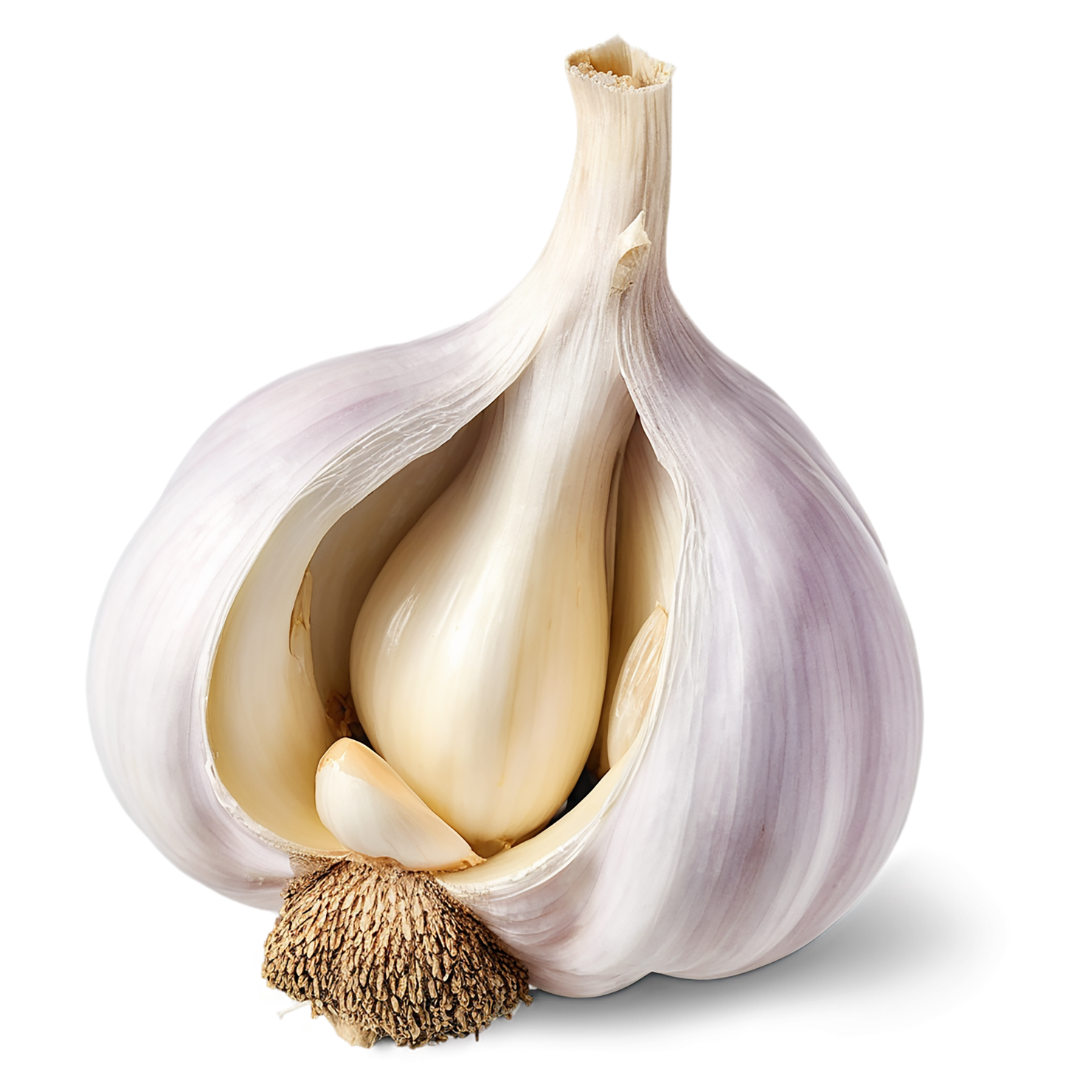 Garlic vegetables isolated on transparent background #11424