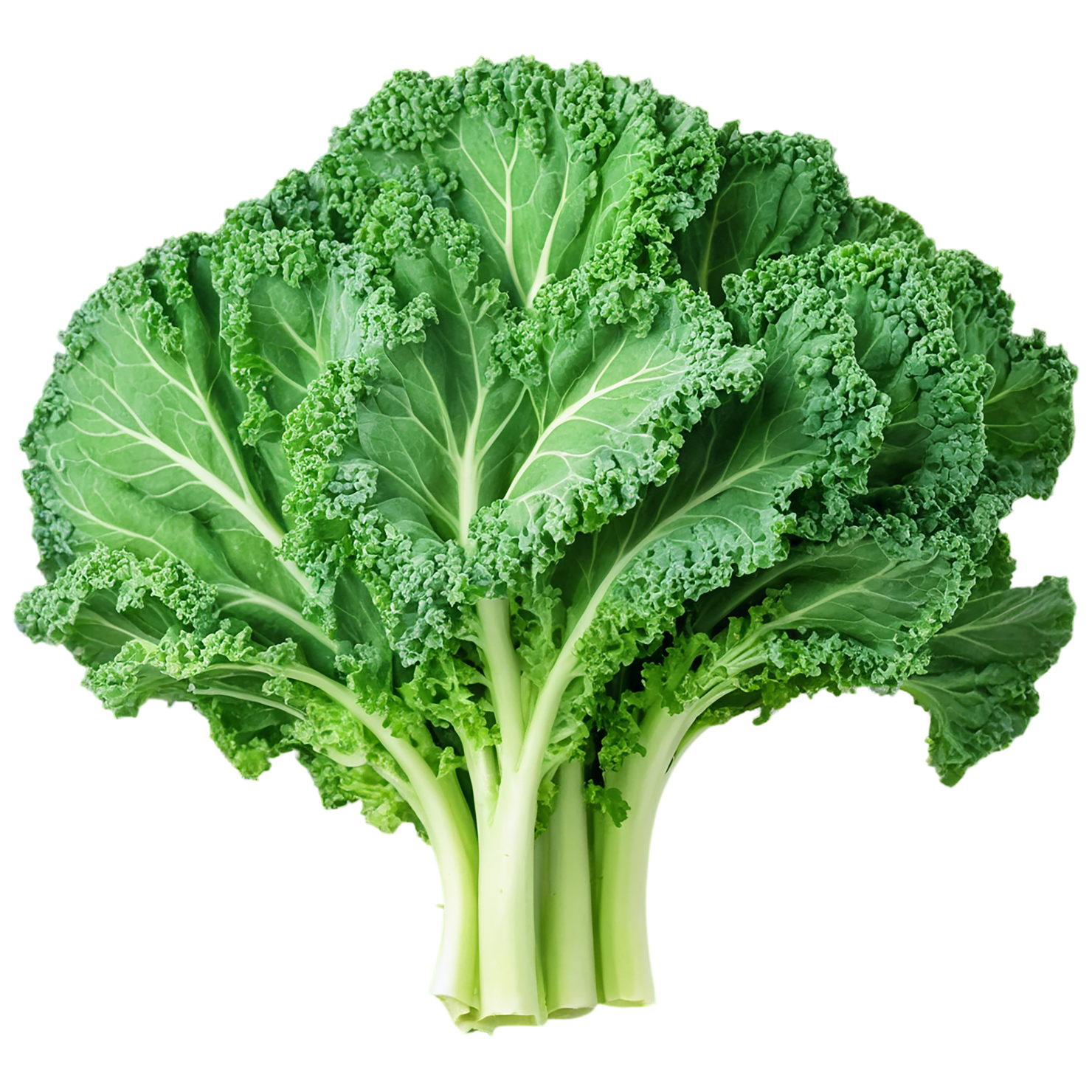 Kale vegetables isolated on transparent background #11517