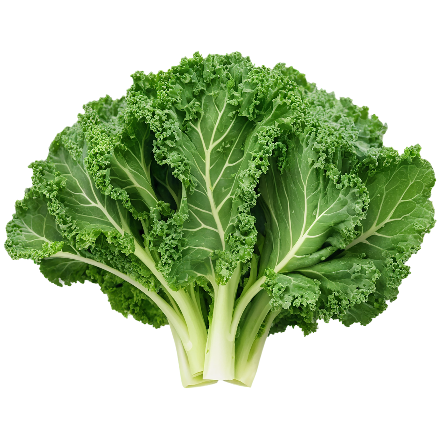 Kale vegetables isolated on transparent background #11523