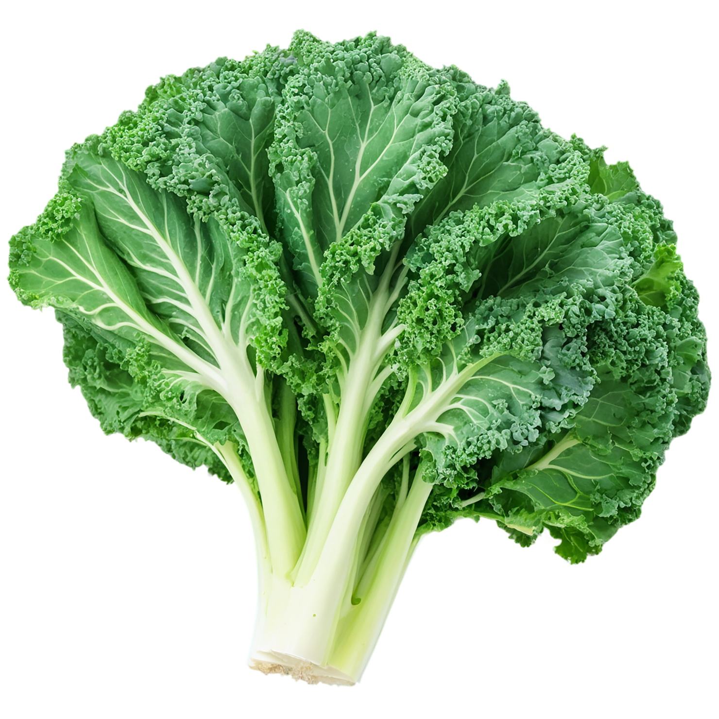 Kale vegetables isolated on transparent background #11545
