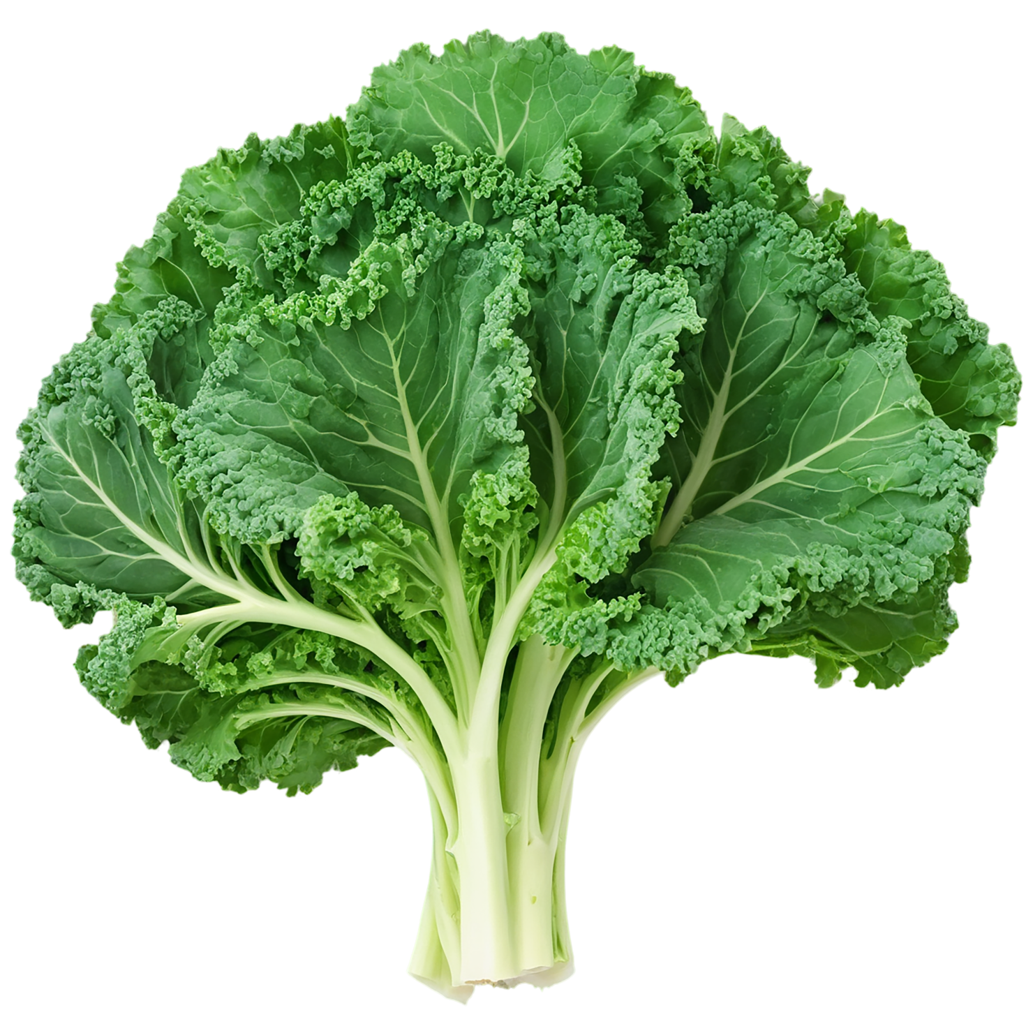 Kale vegetables isolated on transparent background #11562