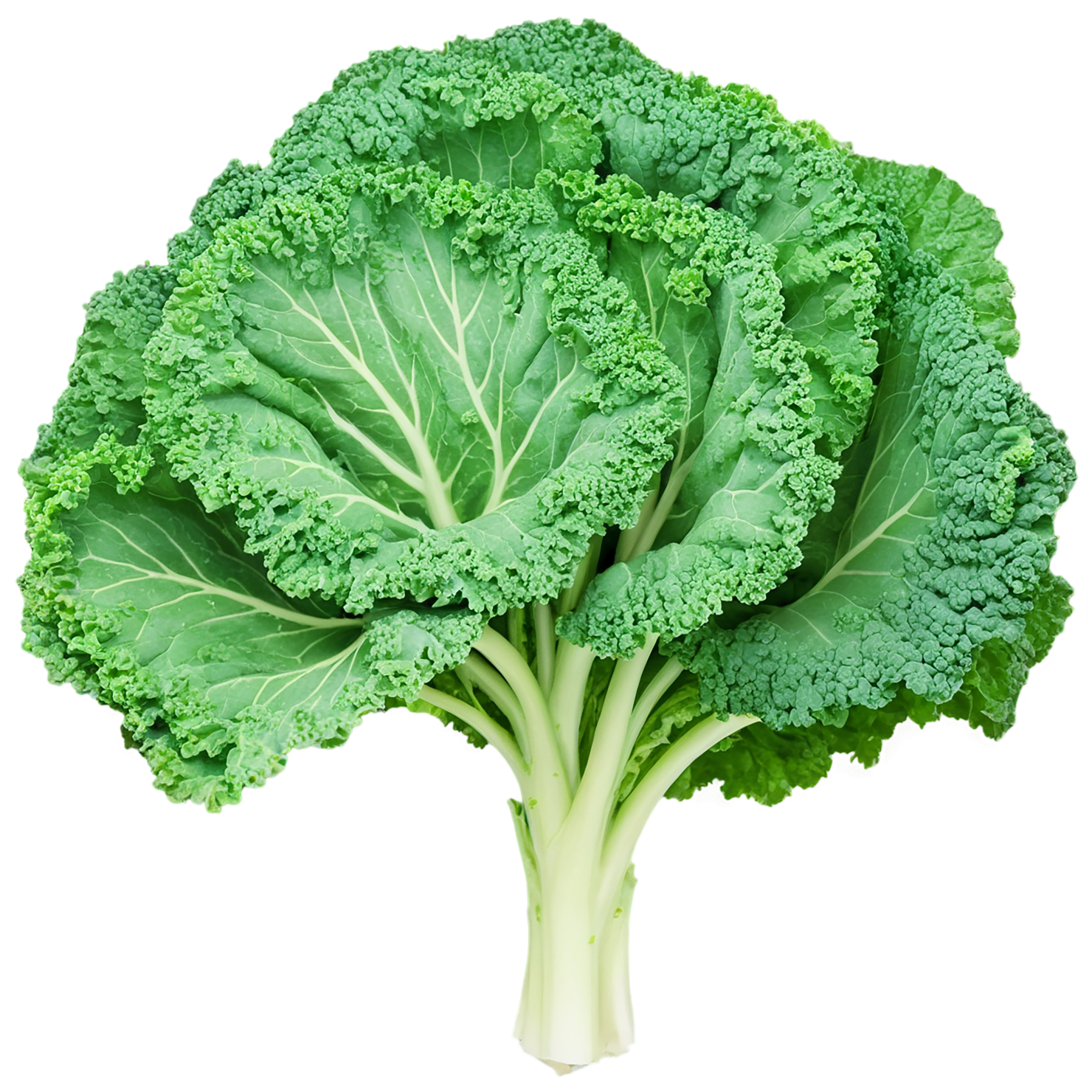 Kale vegetables isolated on transparent background #11564