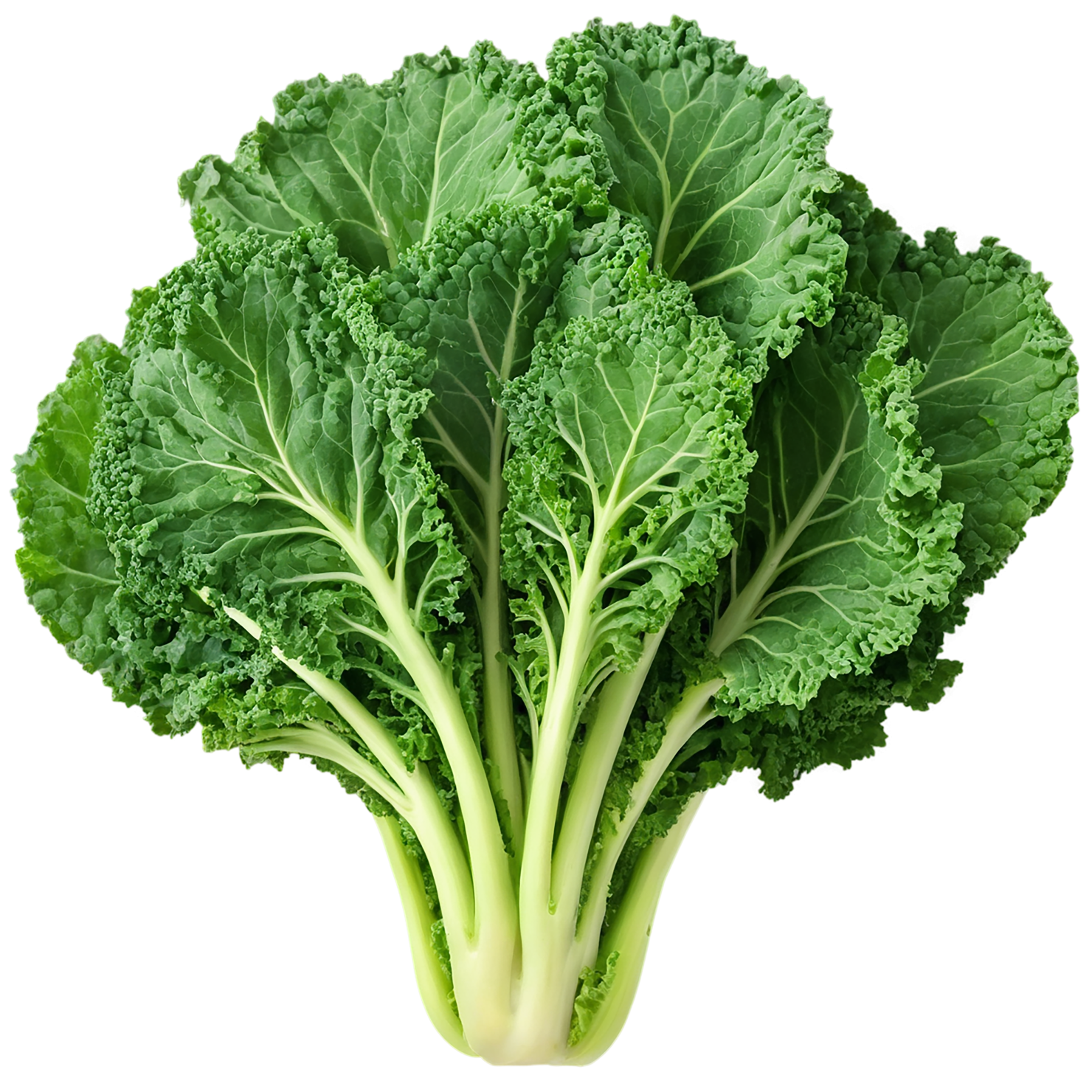 Kale vegetables isolated on transparent background #11572