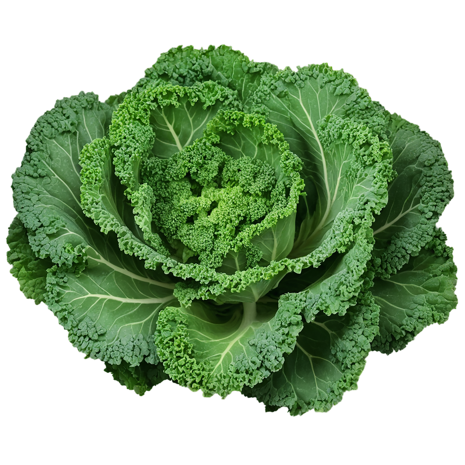 Kale vegetables isolated on transparent background #11575