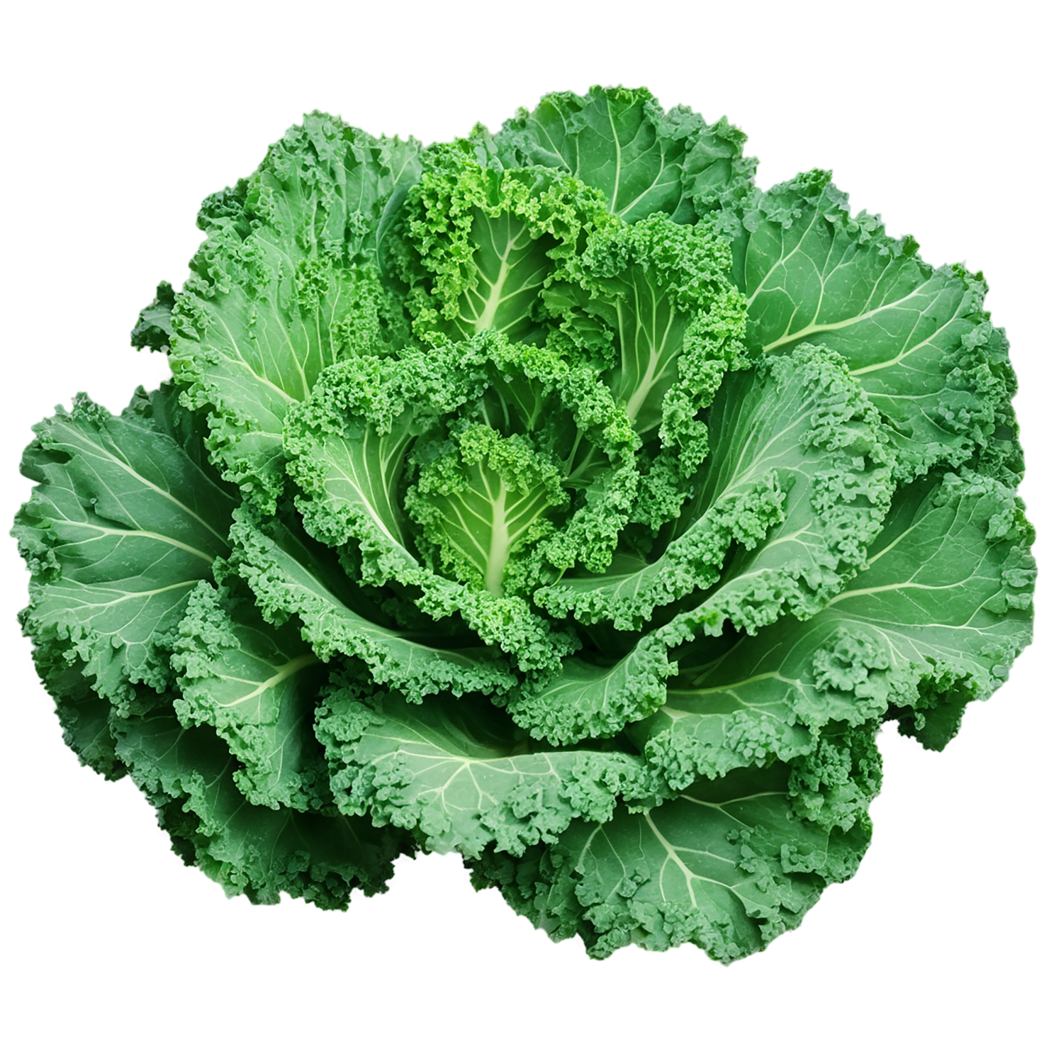 Kale vegetables isolated on transparent background #11588