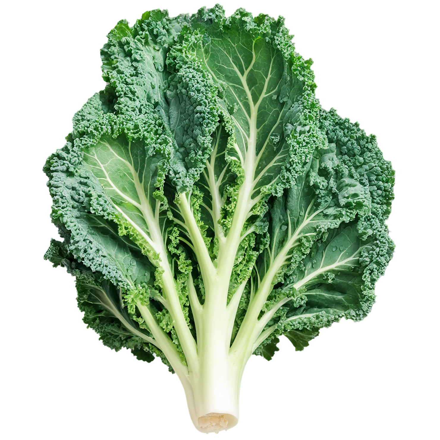 Kale vegetables isolated on transparent background #11593