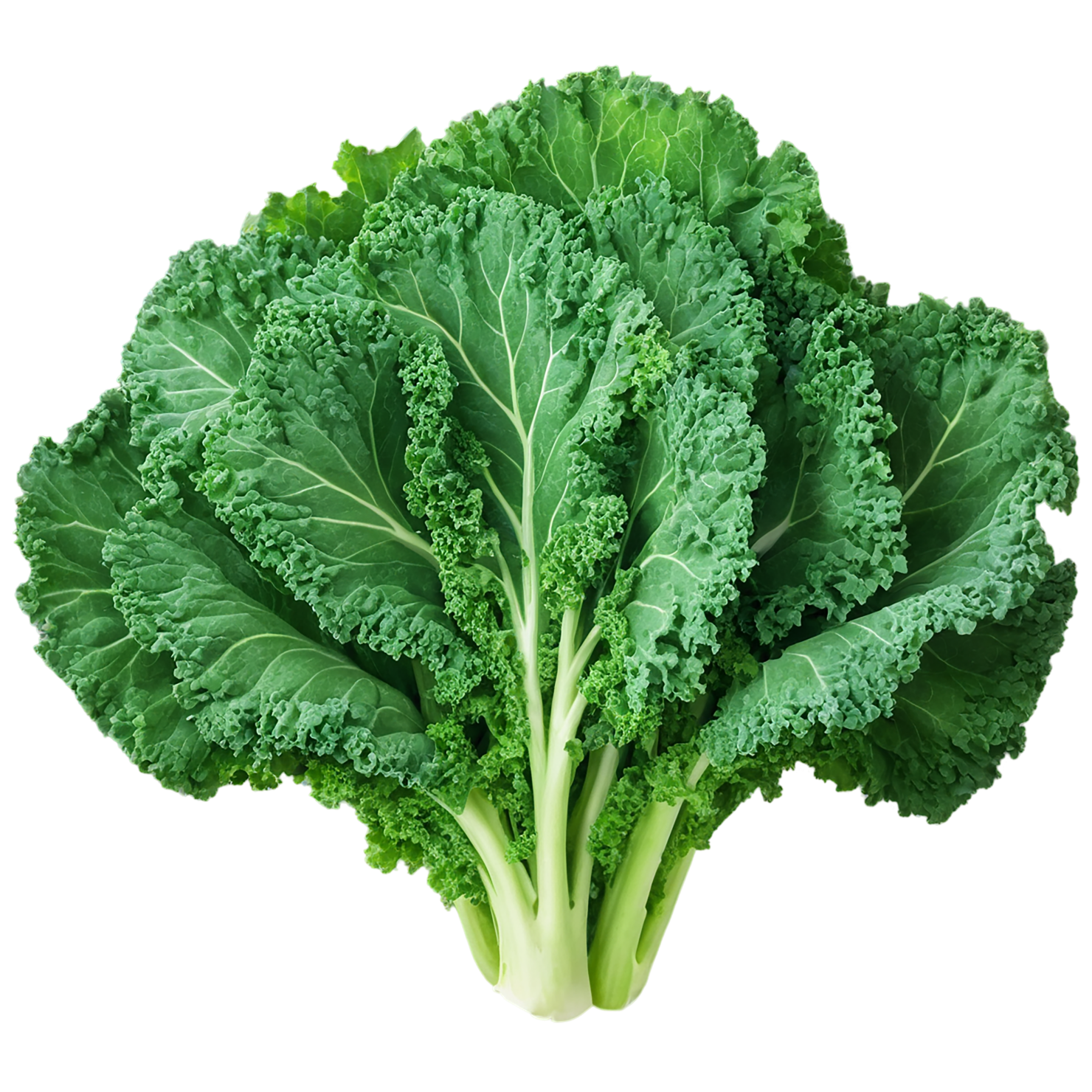 Kale vegetables isolated on transparent background #11600