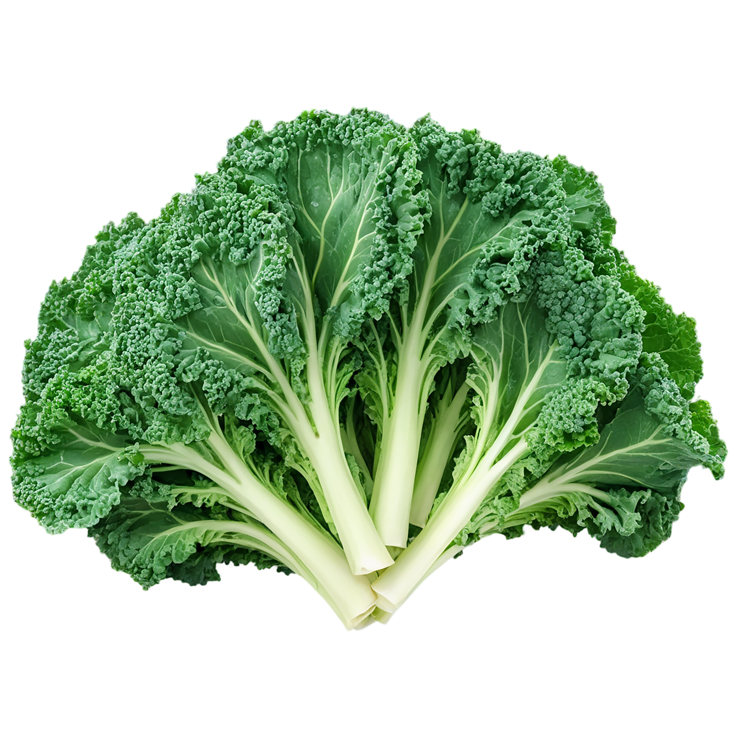 Kale vegetables isolated on transparent background #11605