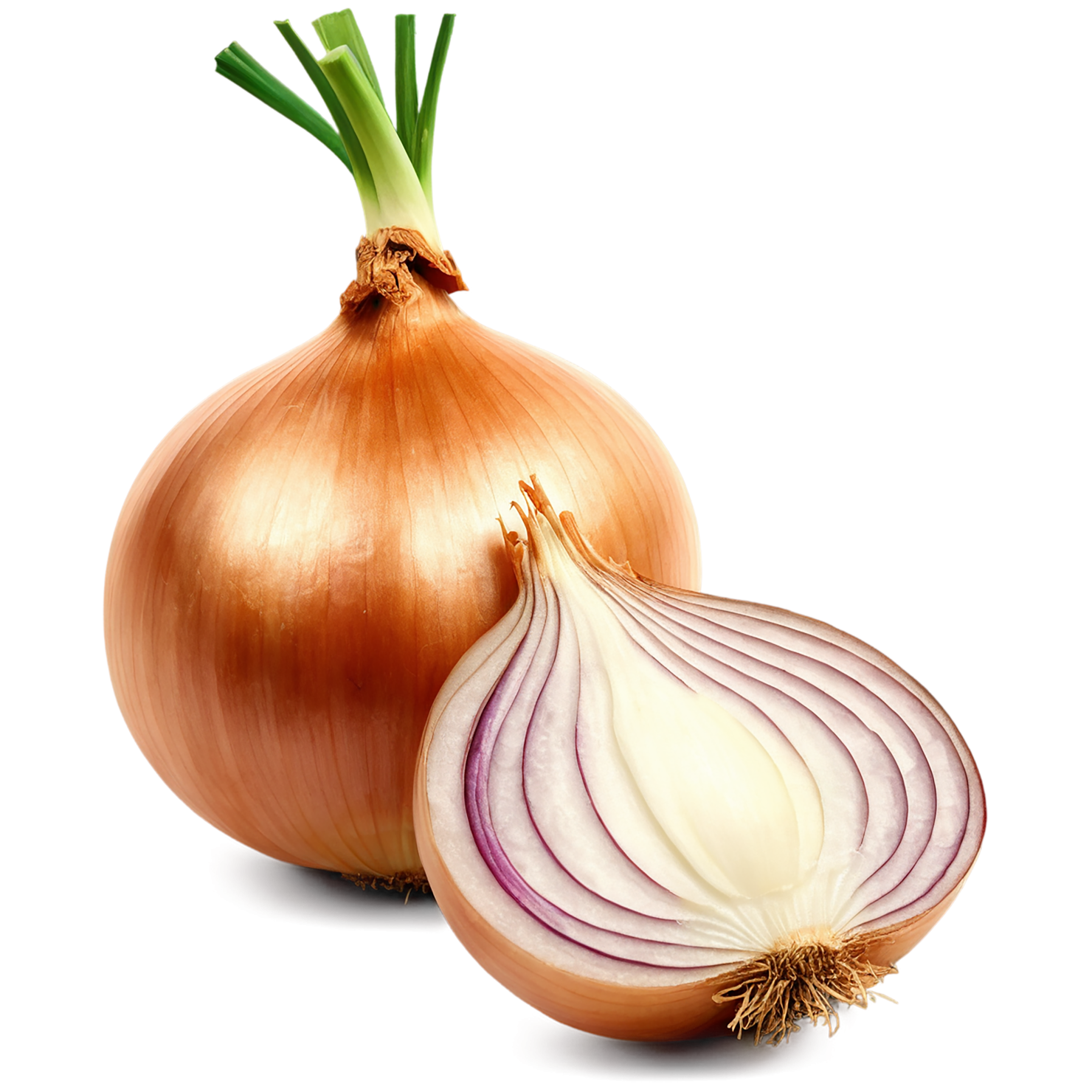 Onion vegetables isolated on transparent background #11755