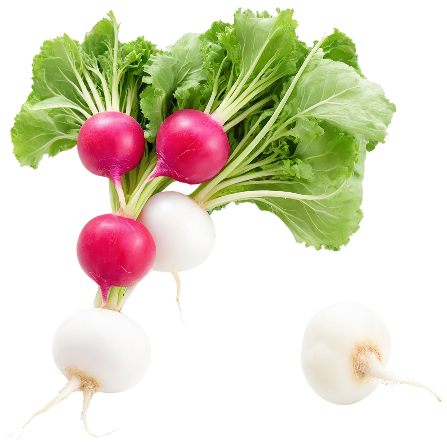 Radish vegetables isolated on transparent background #12058