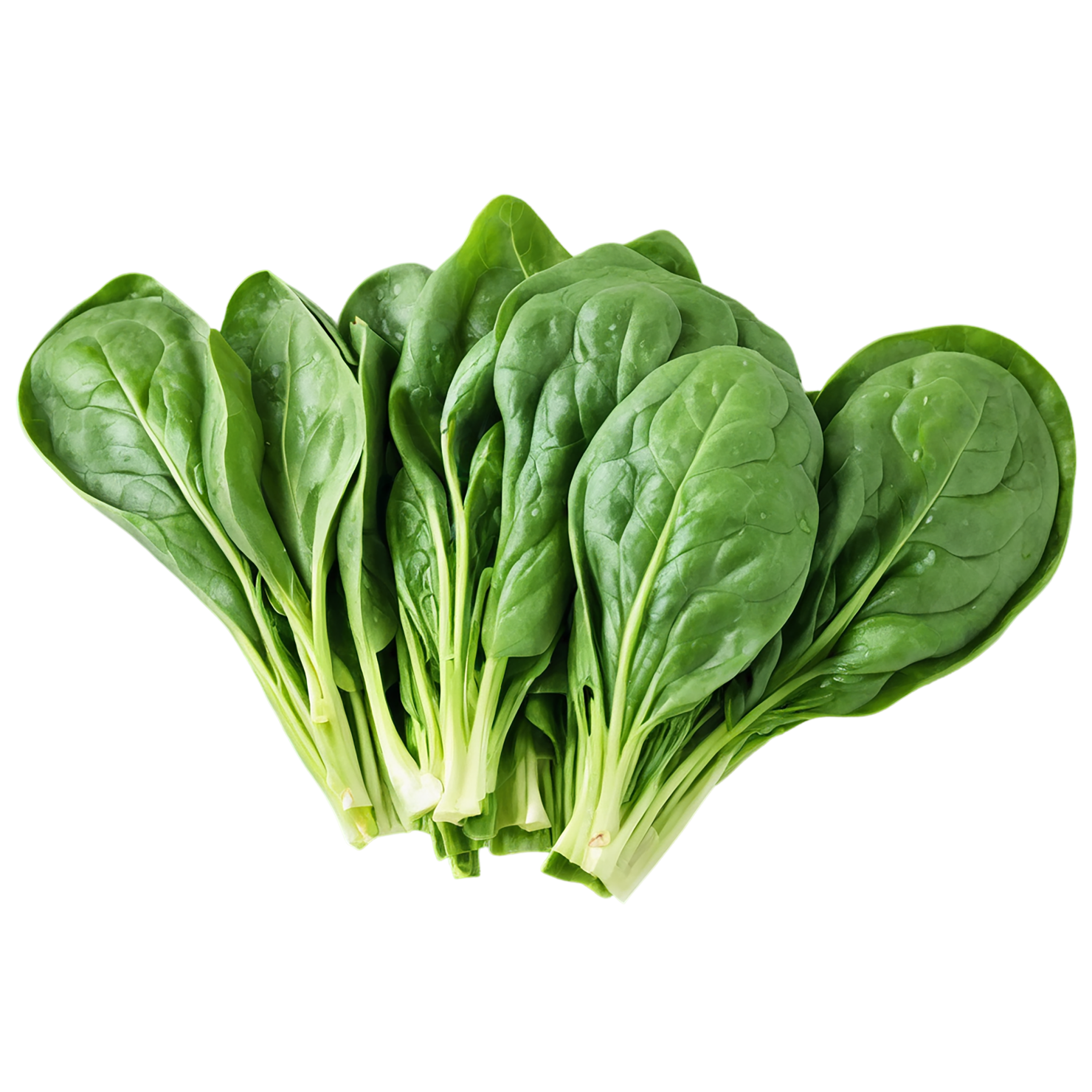 Spinach vegetables isolated on transparent background #12066
