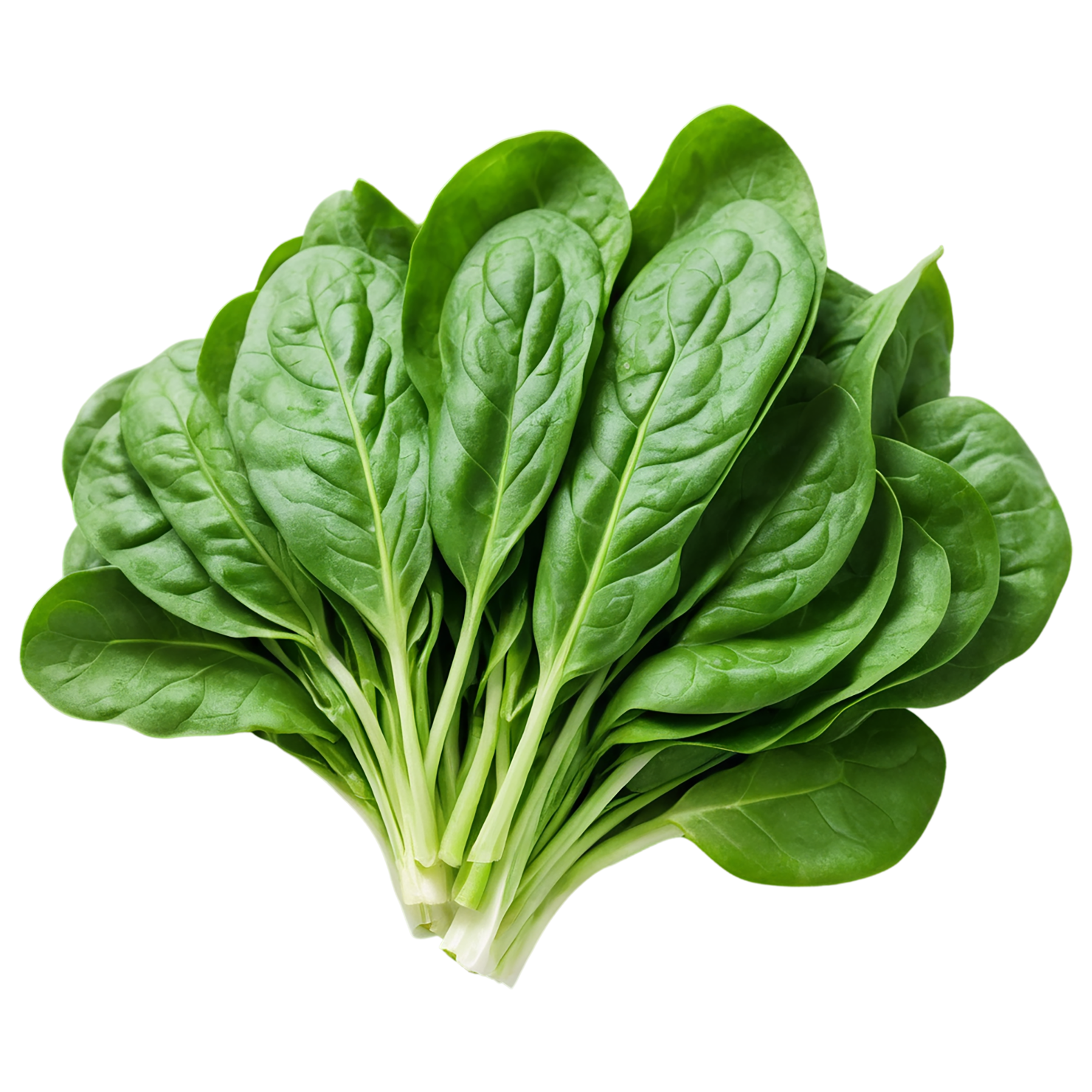 Spinach vegetables isolated on transparent background #12068