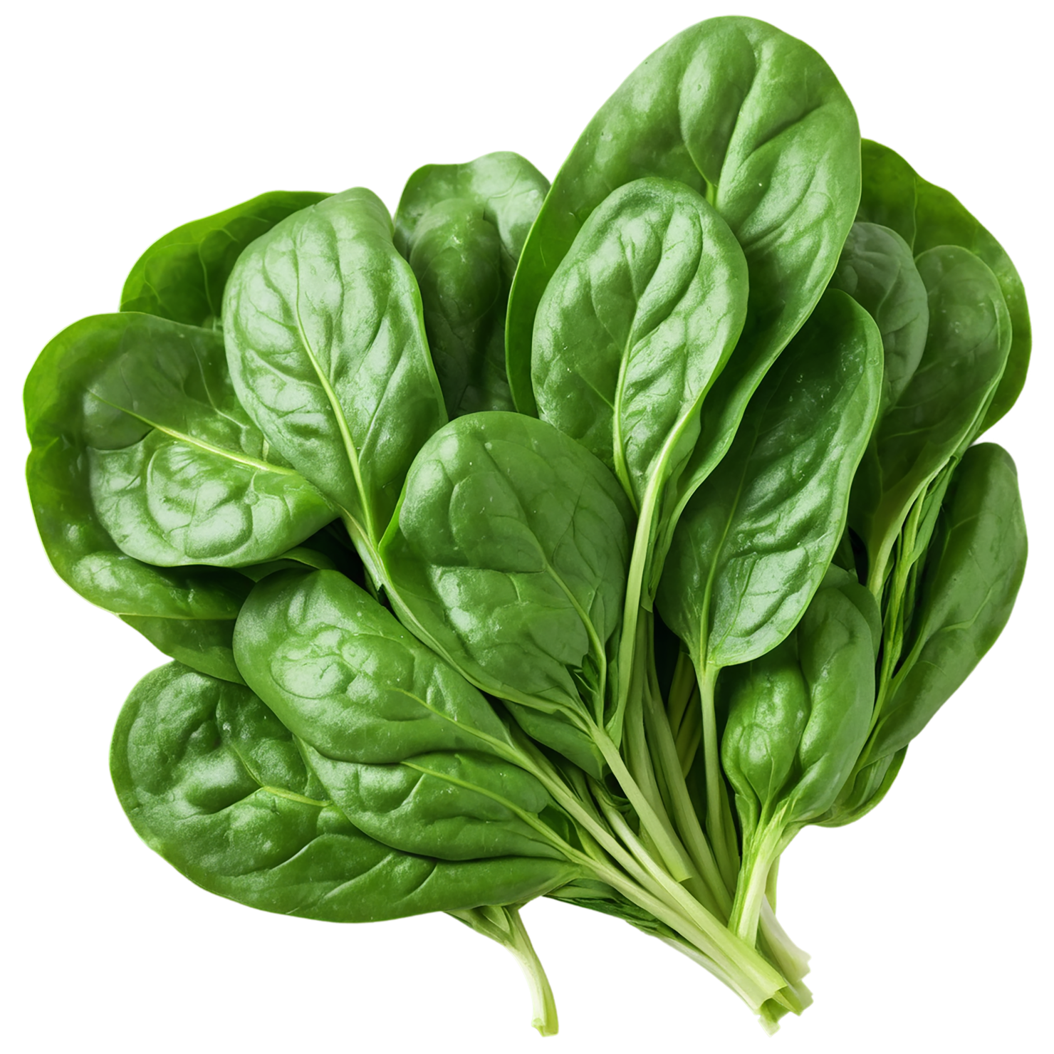 Spinach vegetables isolated on transparent background #12070