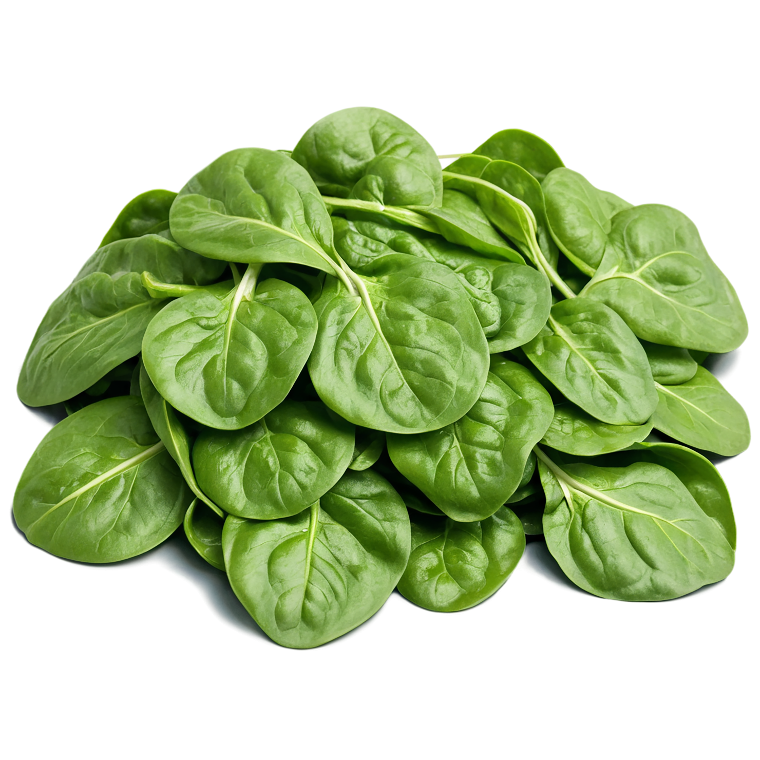 Spinach vegetables isolated on transparent background #12074