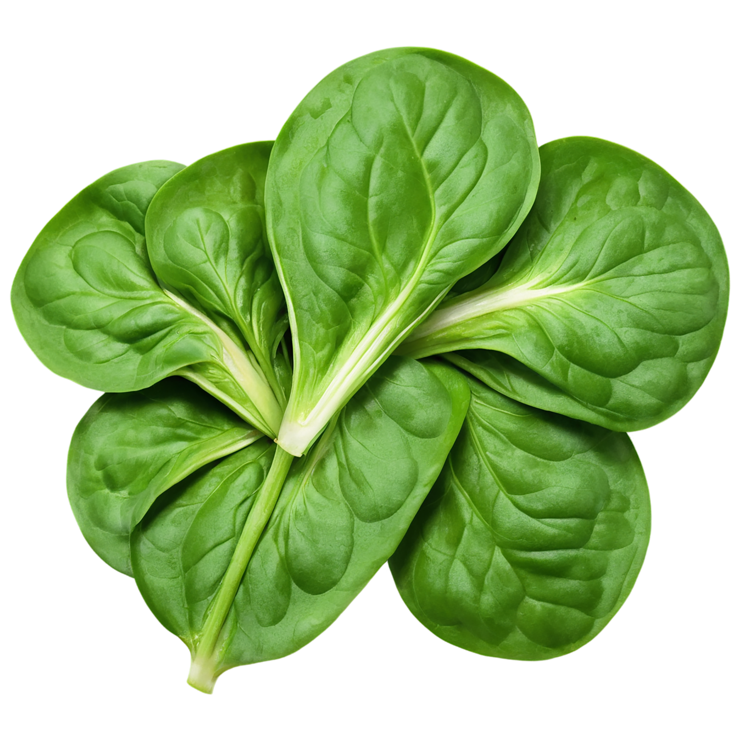 Spinach vegetables isolated on transparent background #12075