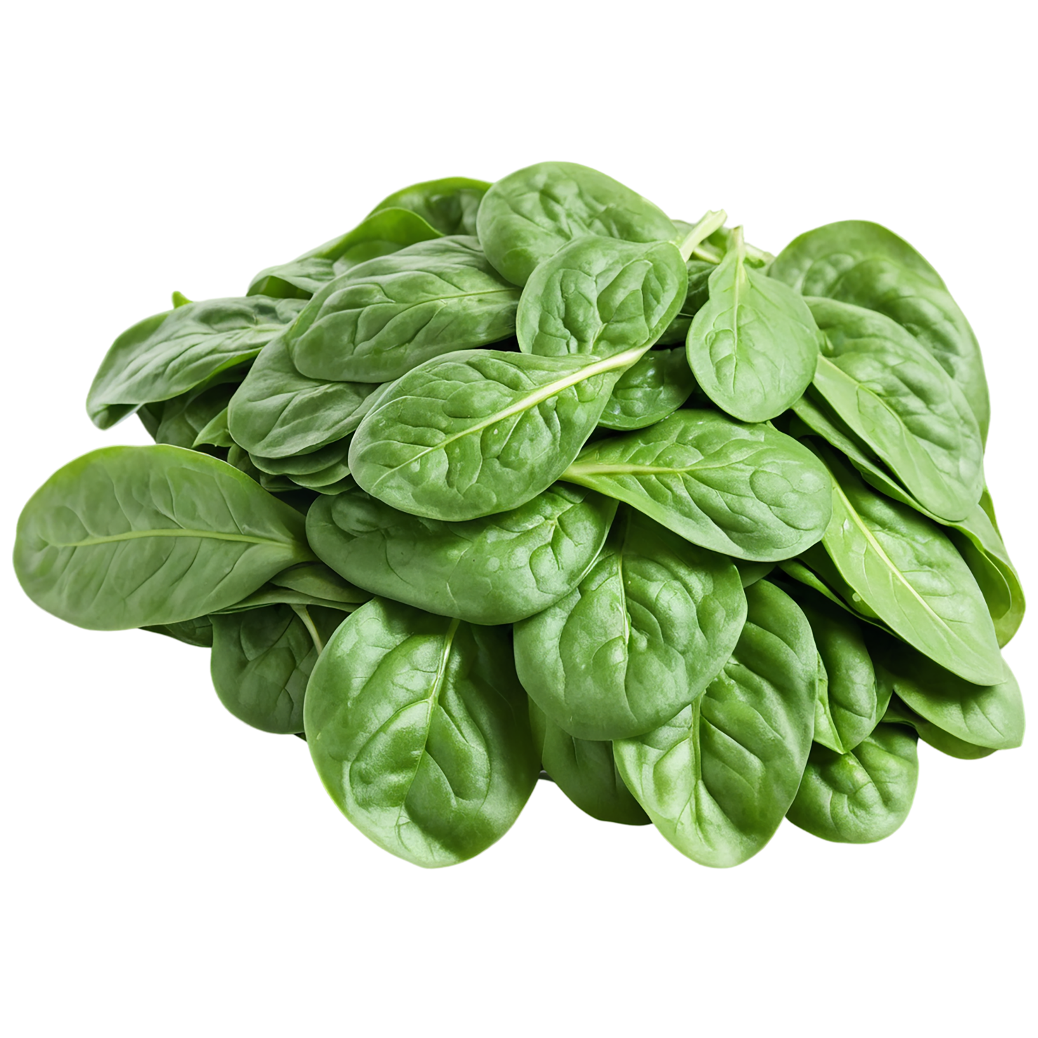 Spinach vegetables isolated on transparent background #12089