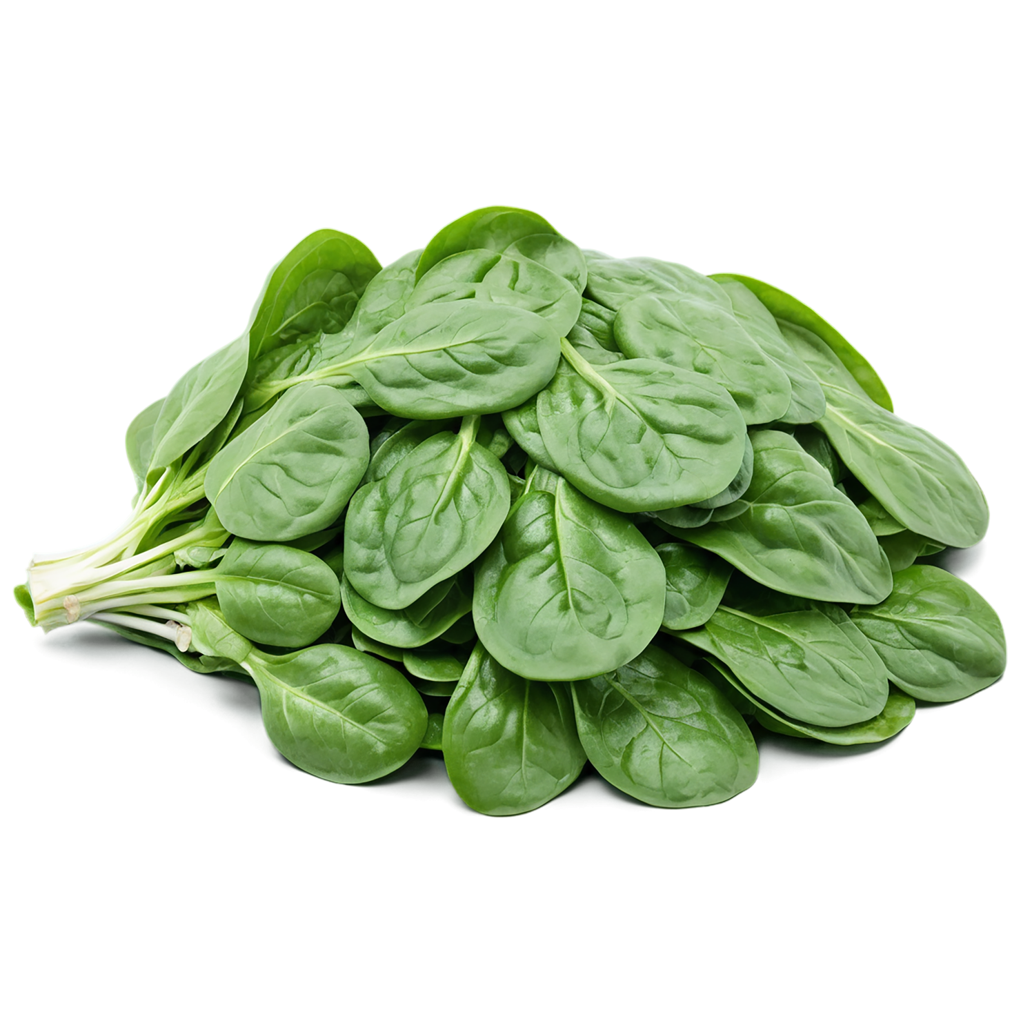 Spinach vegetables isolated on transparent background #12091