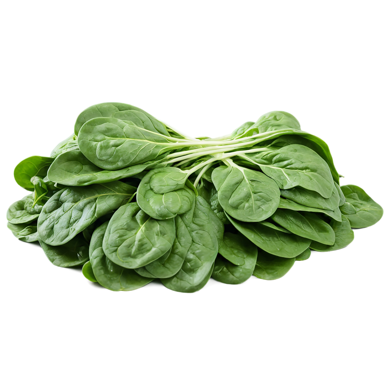 Spinach vegetables isolated on transparent background #12095