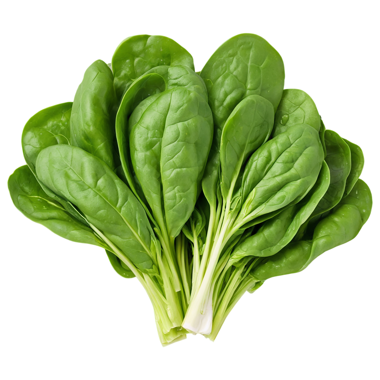 Spinach vegetables isolated on transparent background #12098
