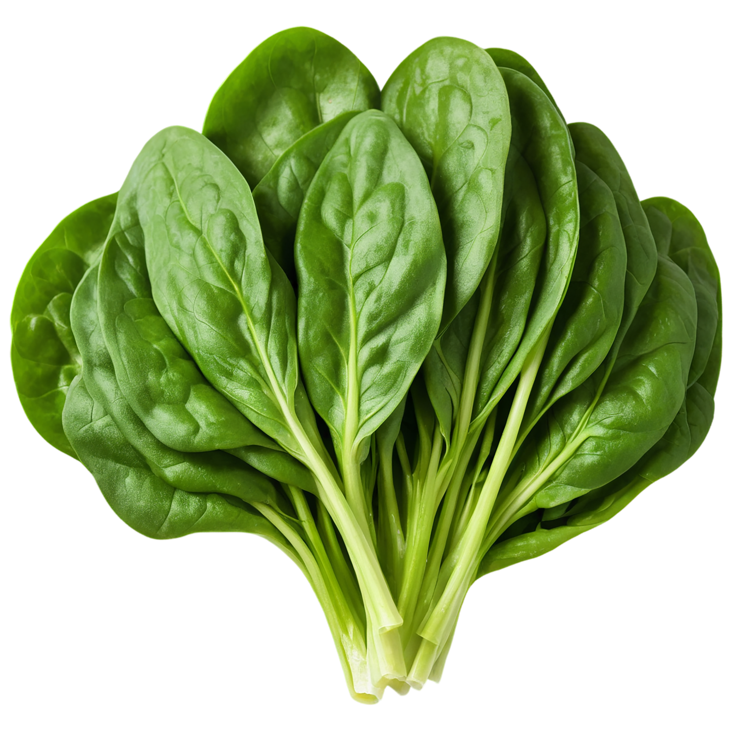 Spinach vegetables isolated on transparent background #12100