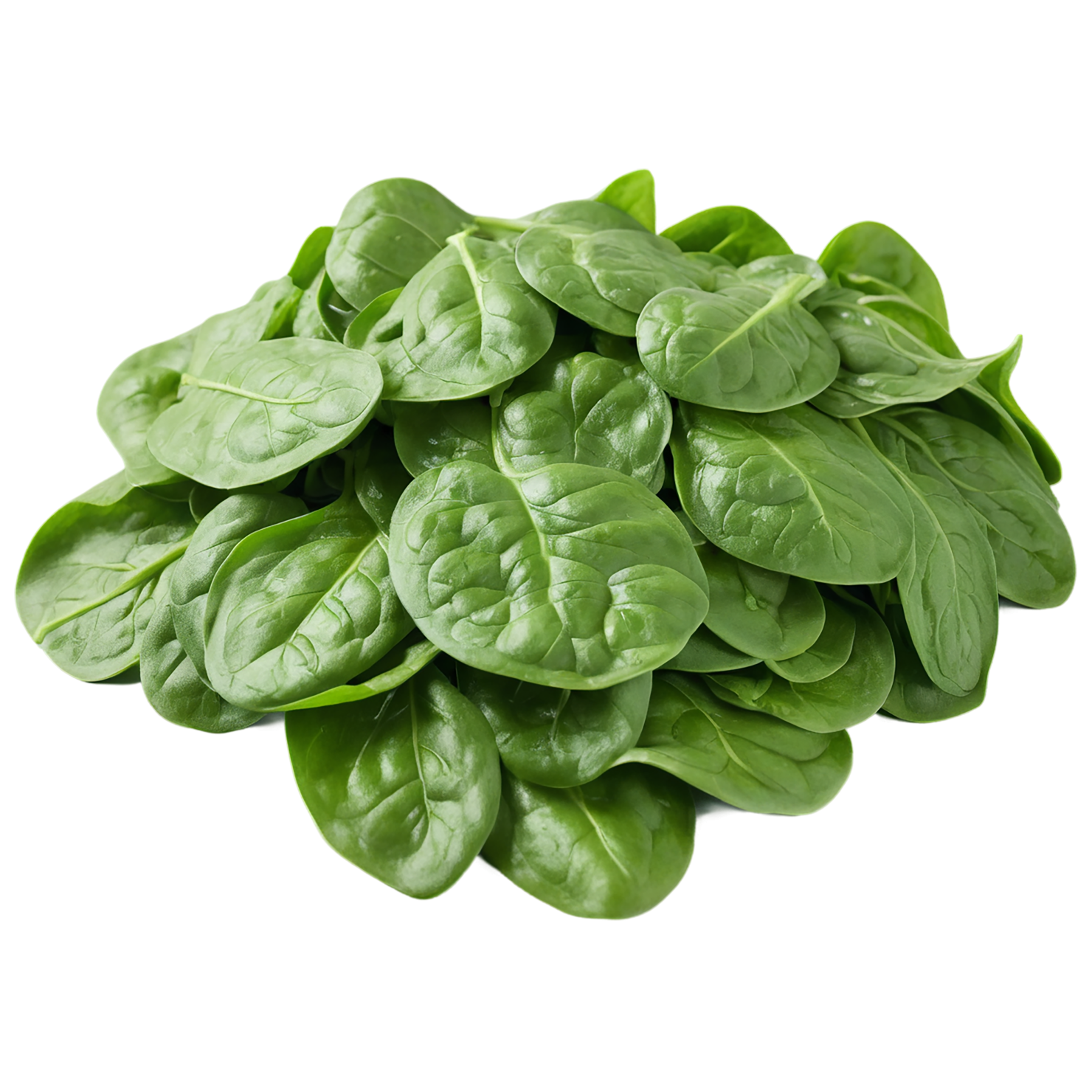 Spinach vegetables isolated on transparent background #12110