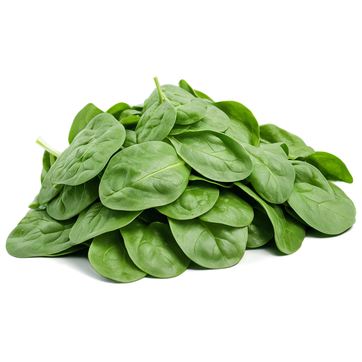 Spinach vegetables isolated on transparent background #12113