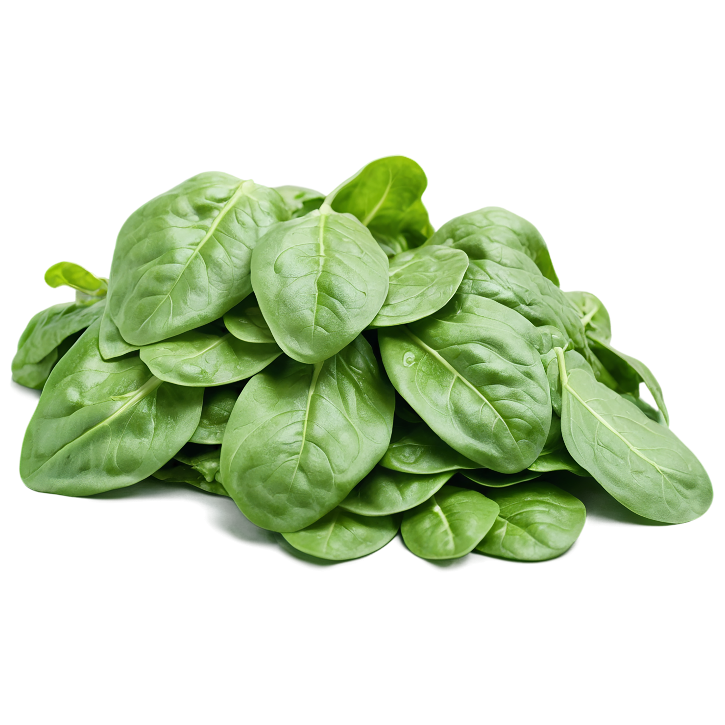 Spinach vegetables isolated on transparent background #12117