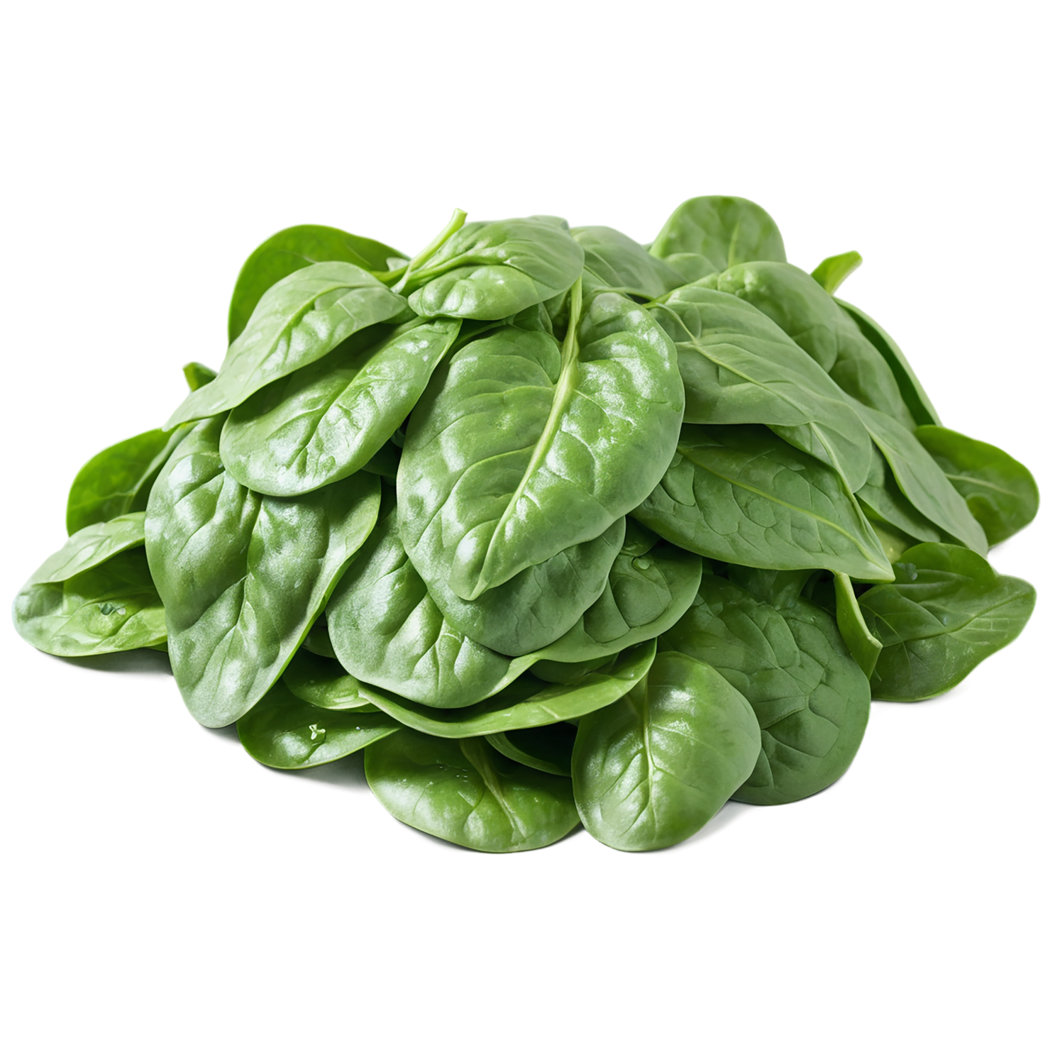 Spinach vegetables isolated on transparent background #12133