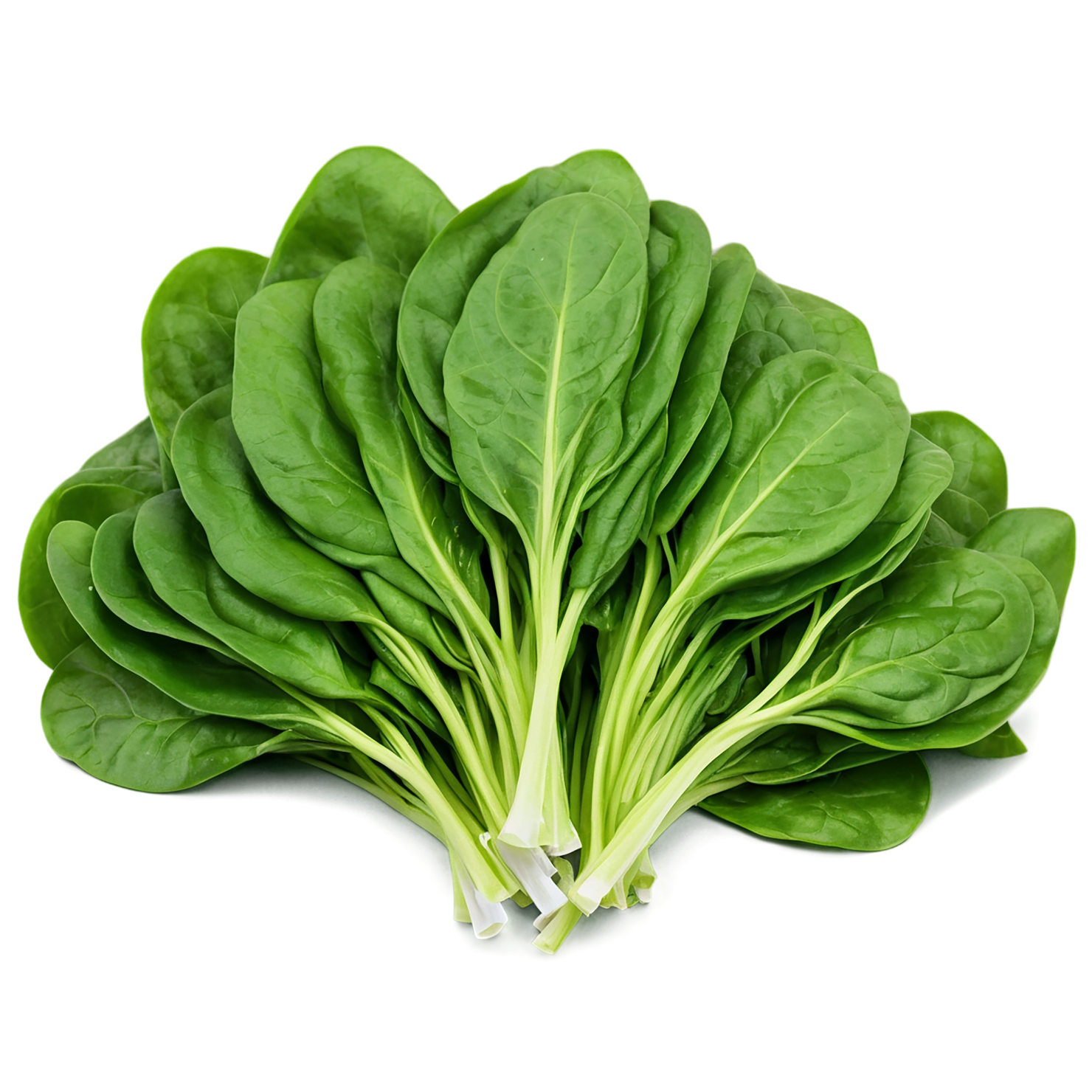Spinach vegetables isolated on transparent background #12134