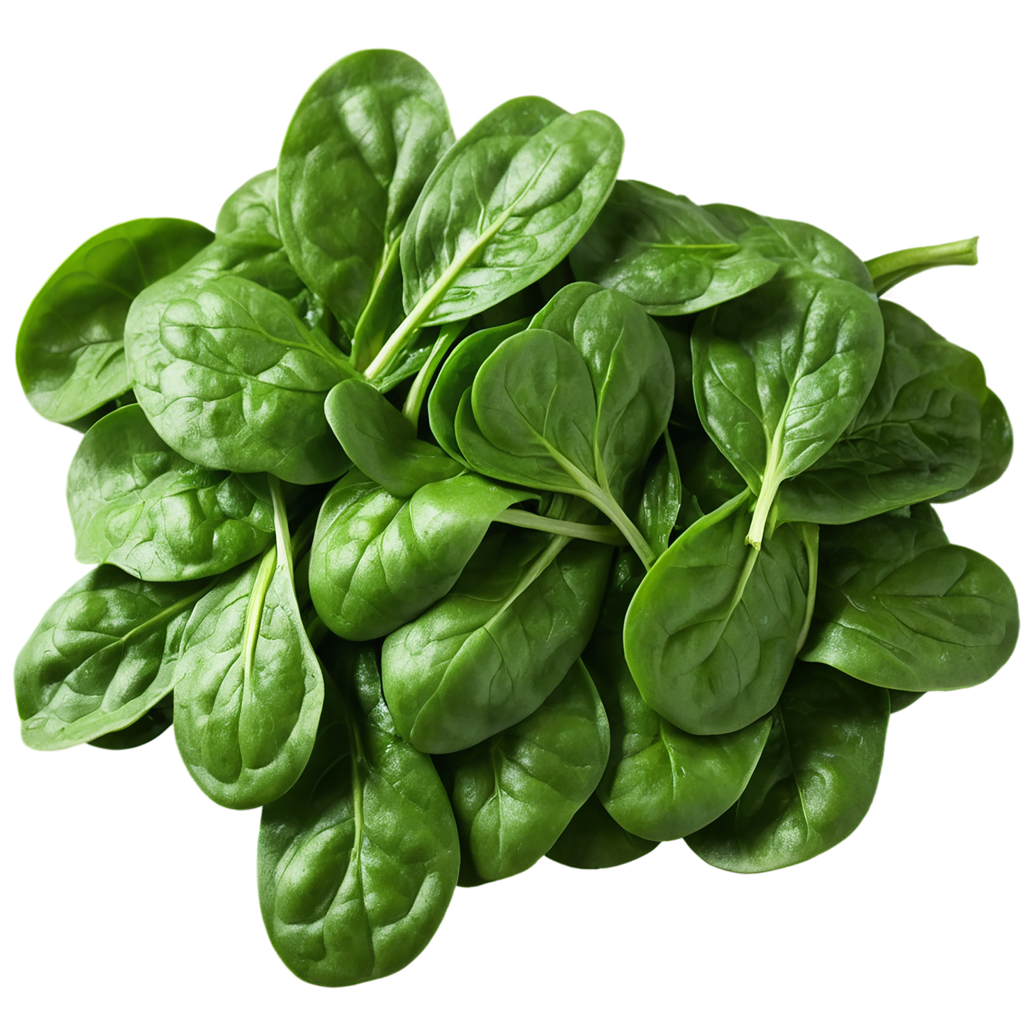 Spinach vegetables isolated on transparent background #12142