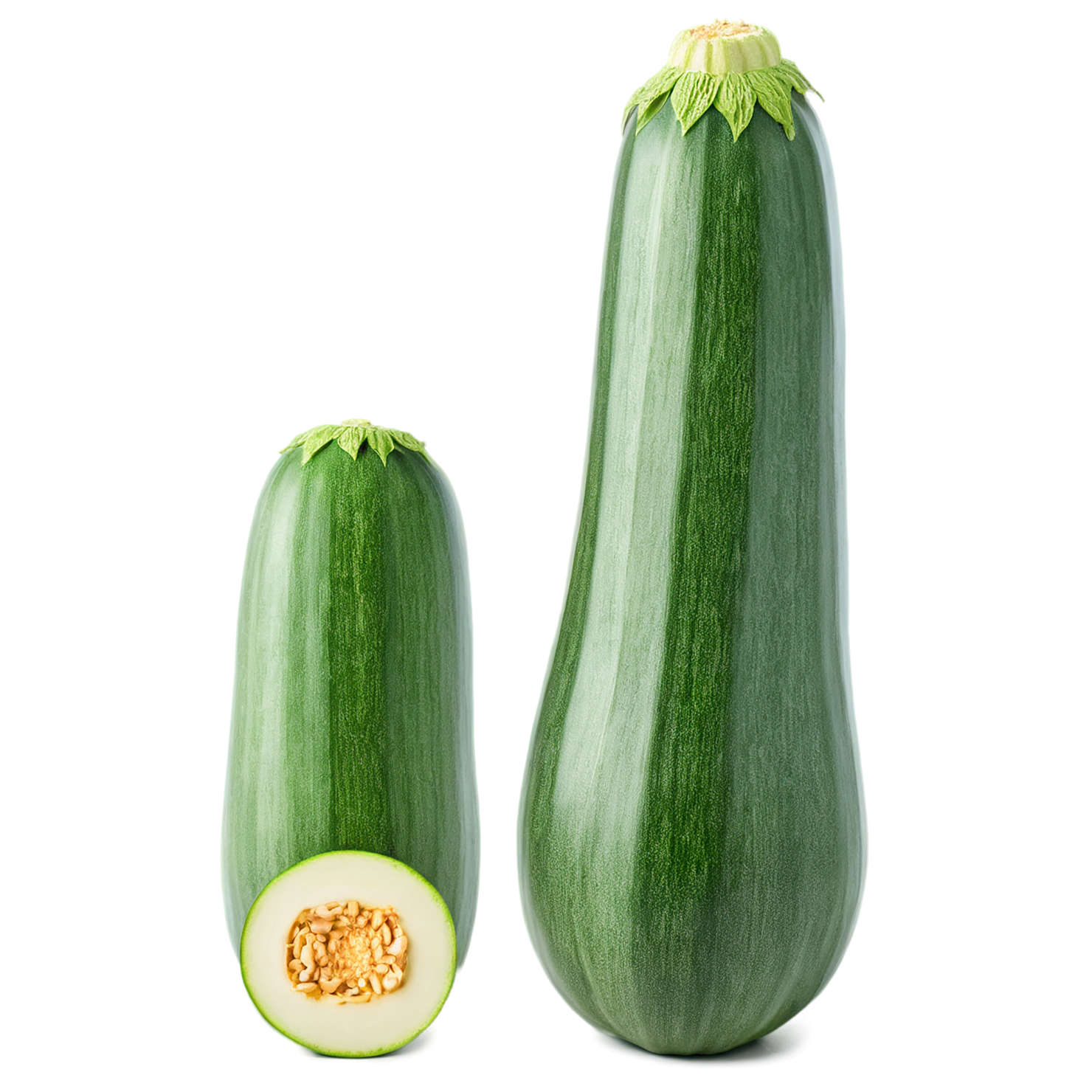 Zucchini vegetables isolated on transparent background #12256