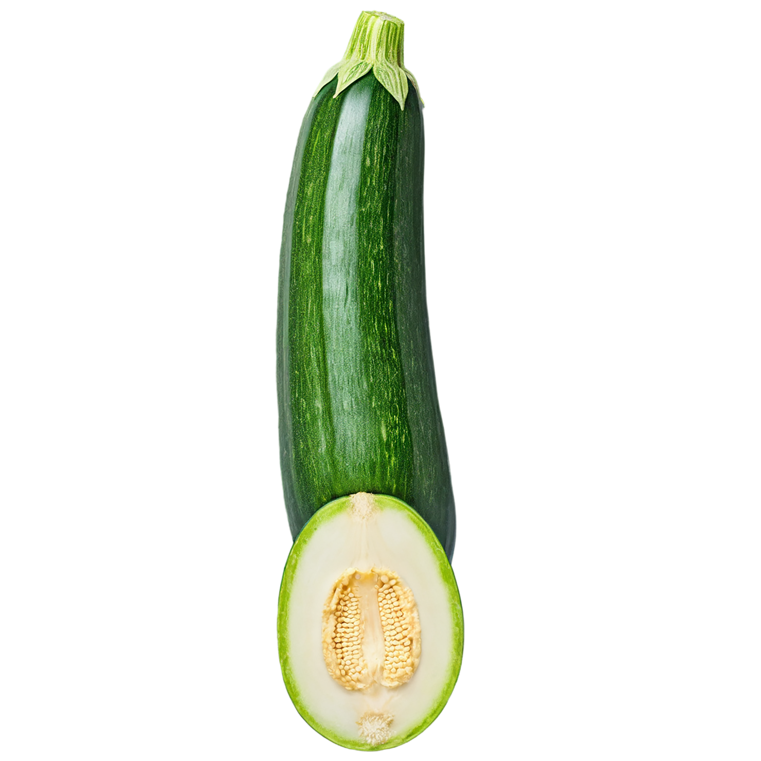 Zucchini vegetables isolated on transparent background #12263