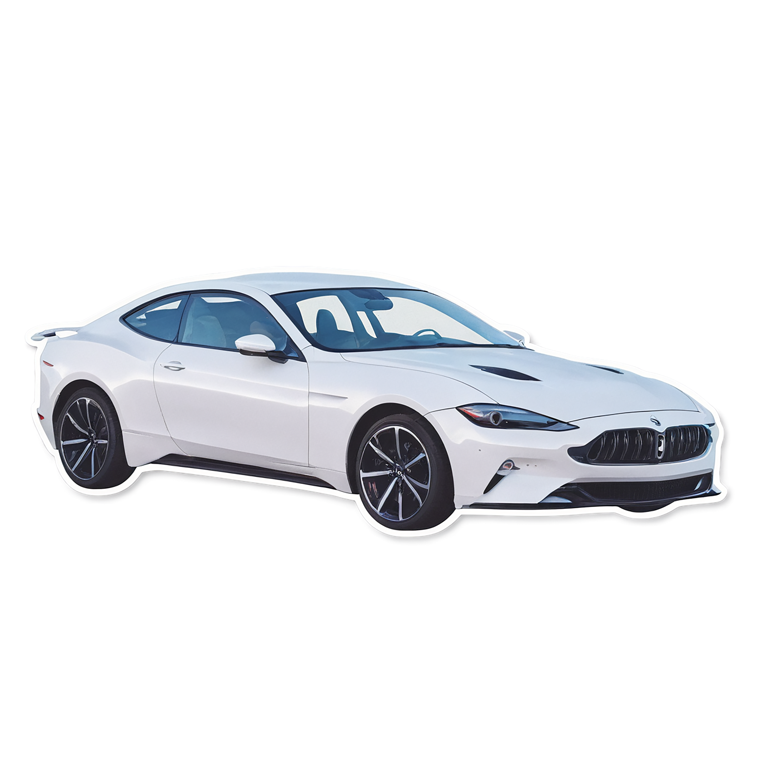 Car watercolor sticker isolated on transparent background #14016