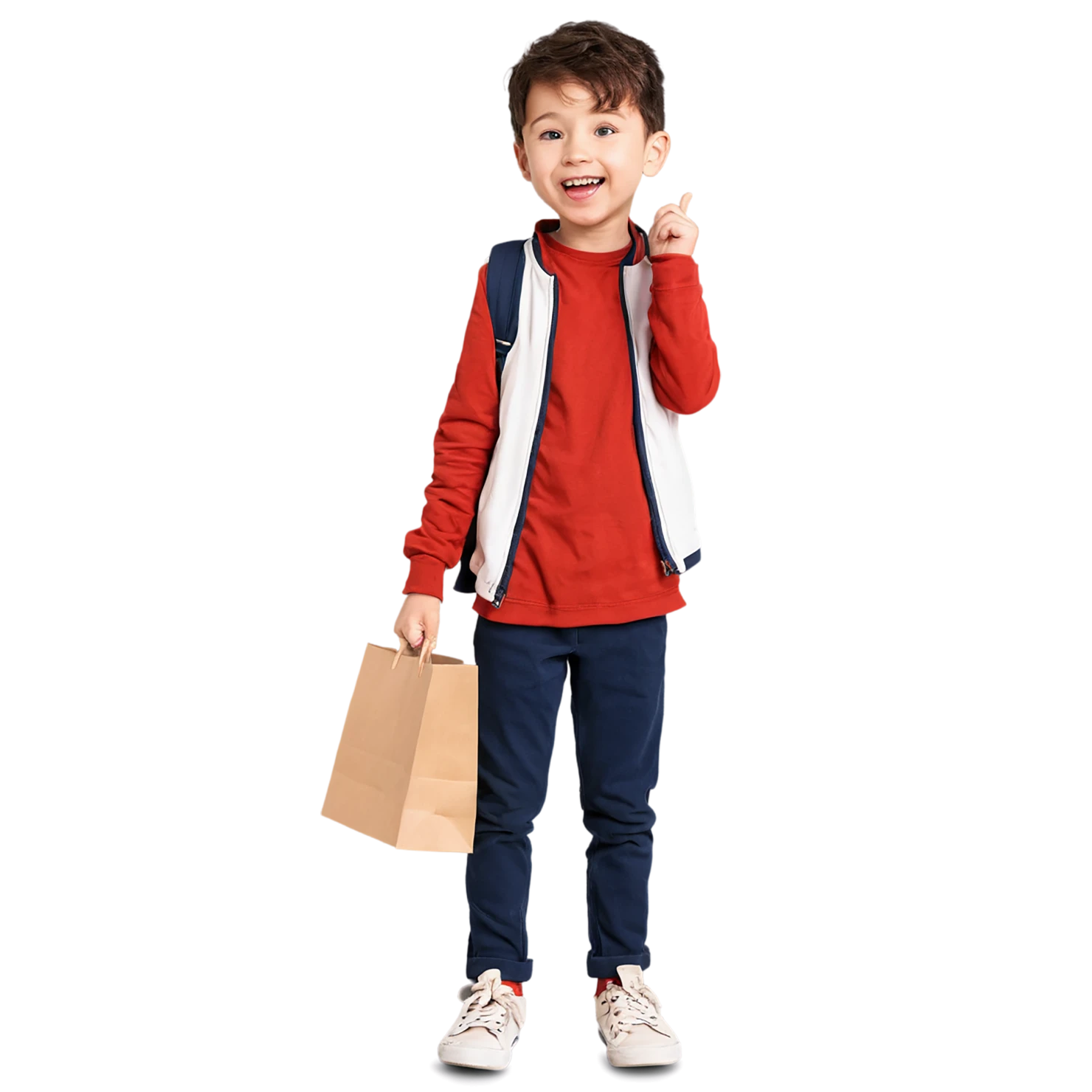 Boy cute sticker isolated on transparent background #13029