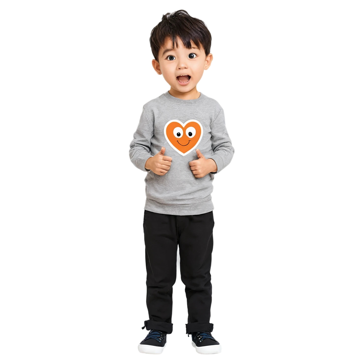 Boy cute sticker isolated on transparent background #13034