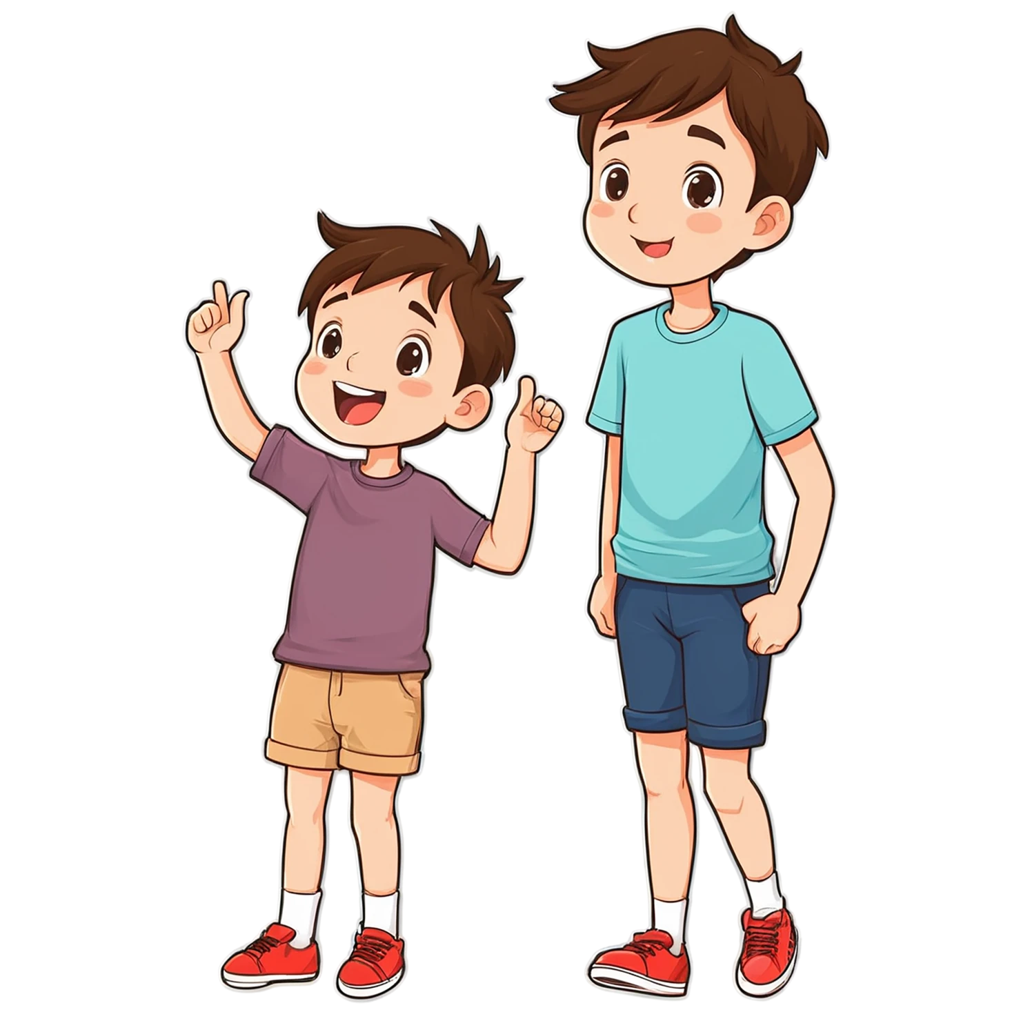 Boy cute sticker isolated on transparent background #13041