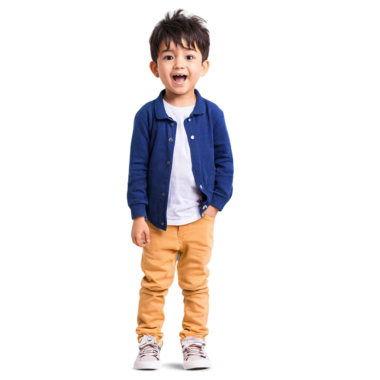 Boy cute sticker isolated on transparent background #13045