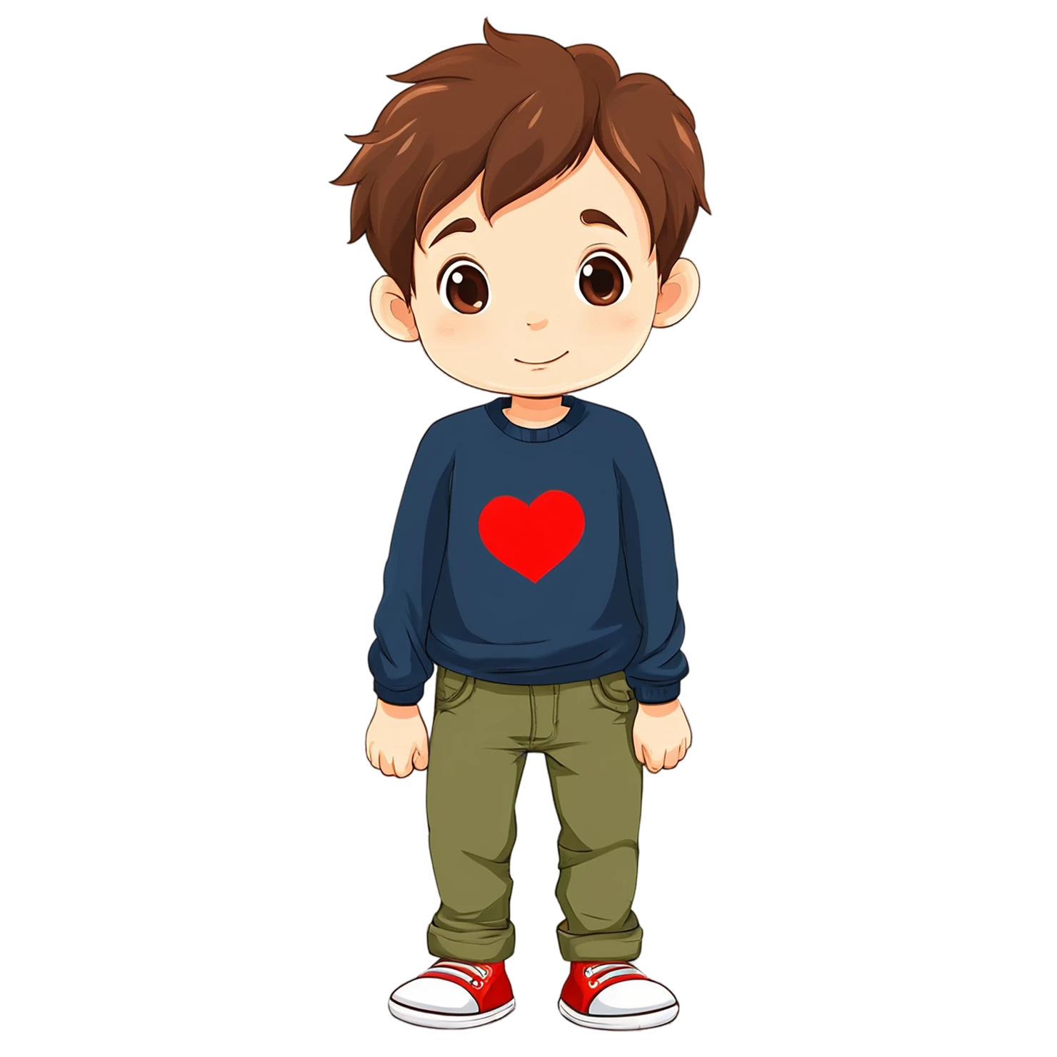 Boy cute sticker isolated on transparent background #13052