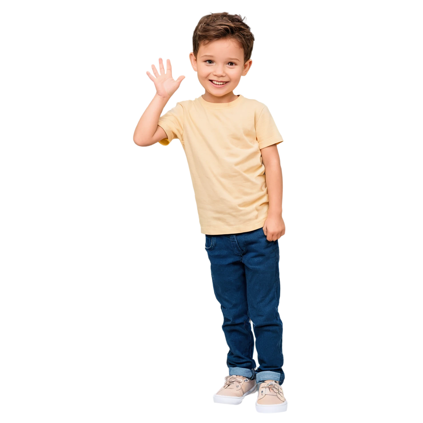 Boy cute sticker isolated on transparent background #13058