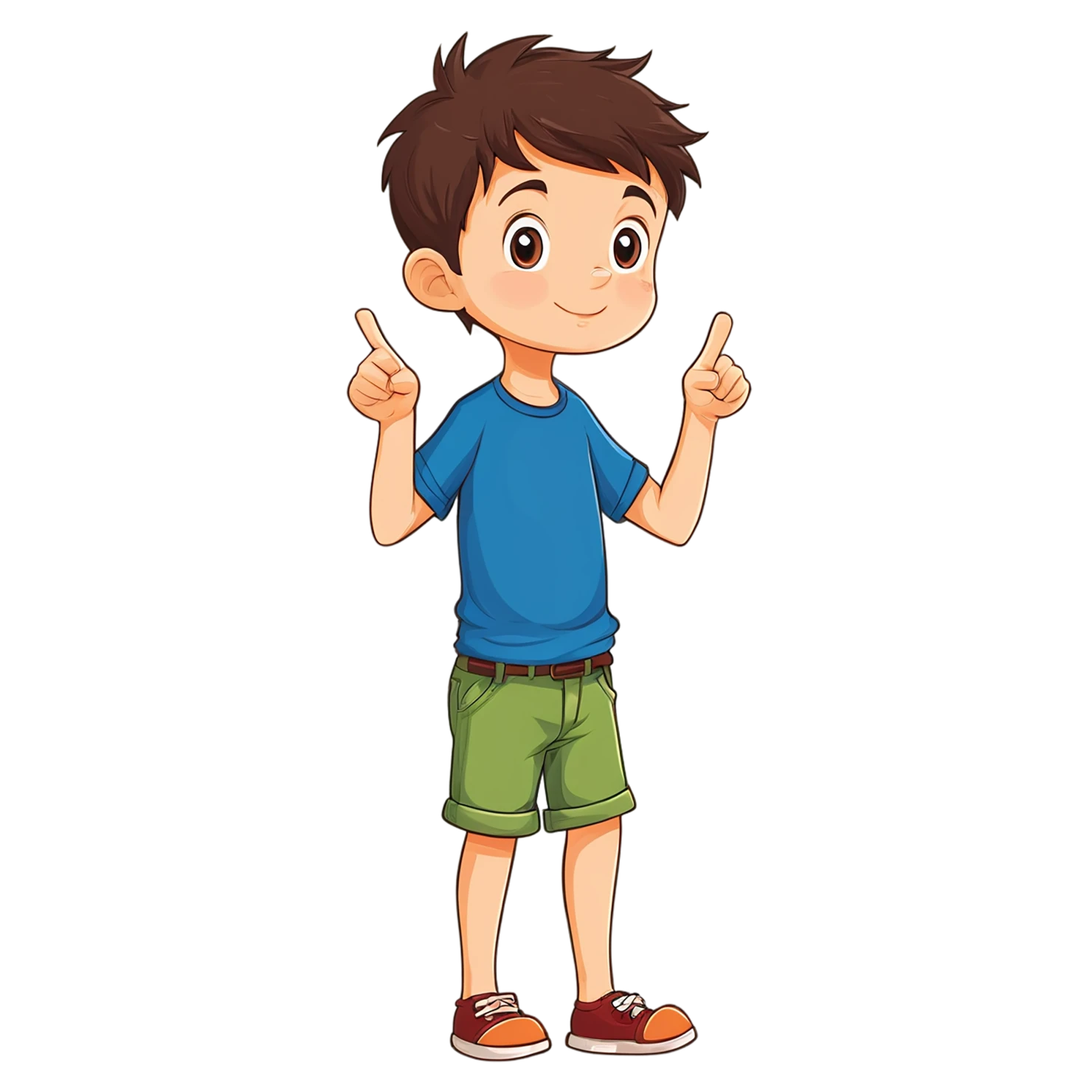Boy cute sticker isolated on transparent background #13065