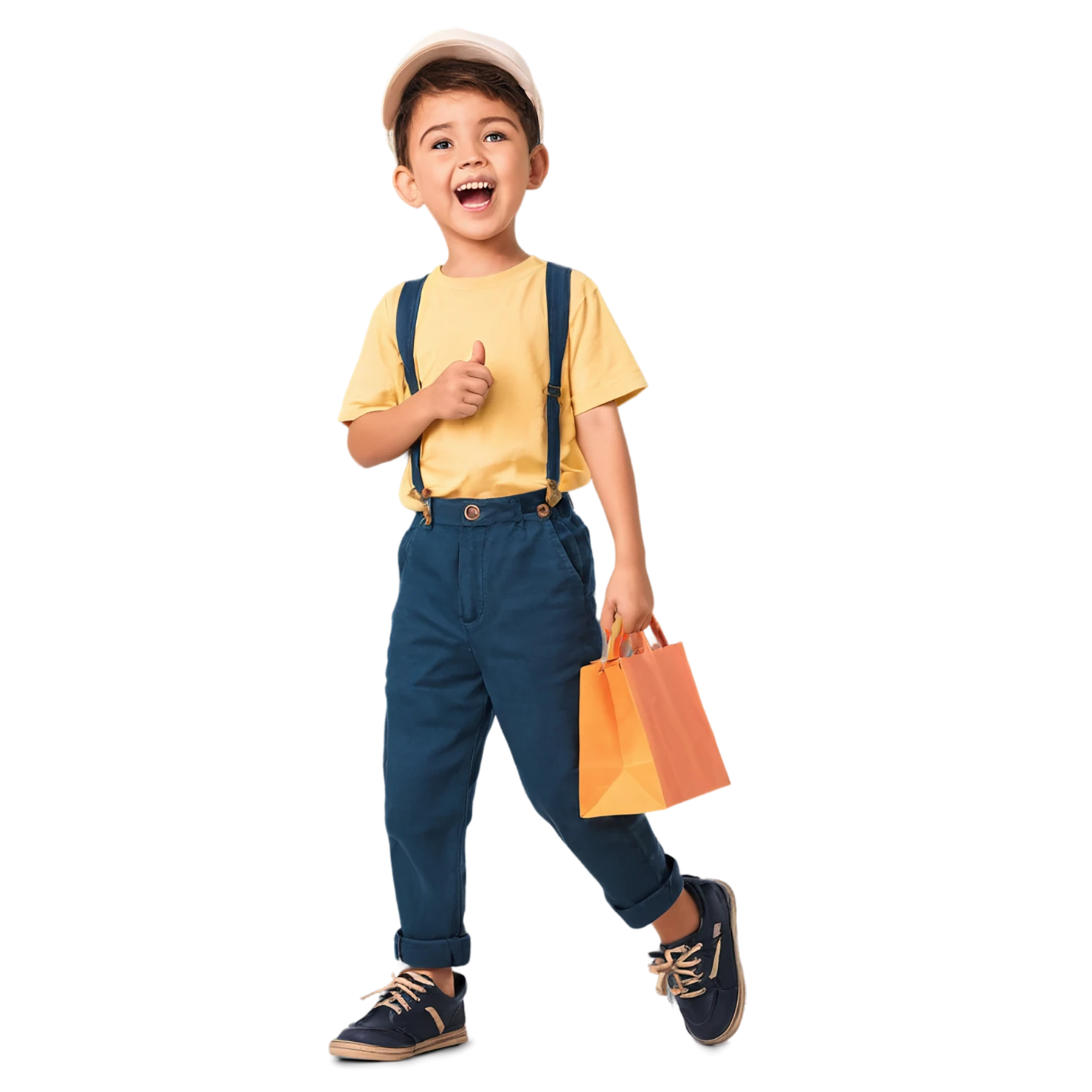 Boy cute sticker isolated on transparent background #13069
