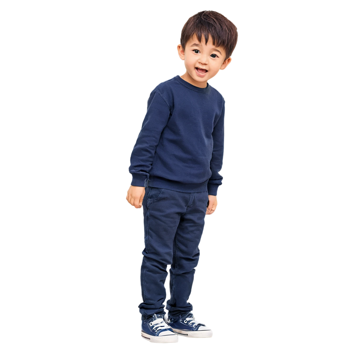 Boy cute sticker isolated on transparent background #13073