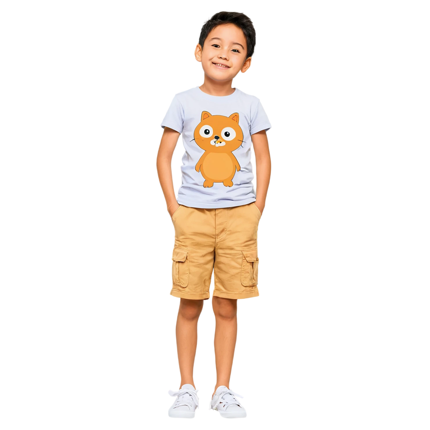 Boy cute sticker isolated on transparent background #13083